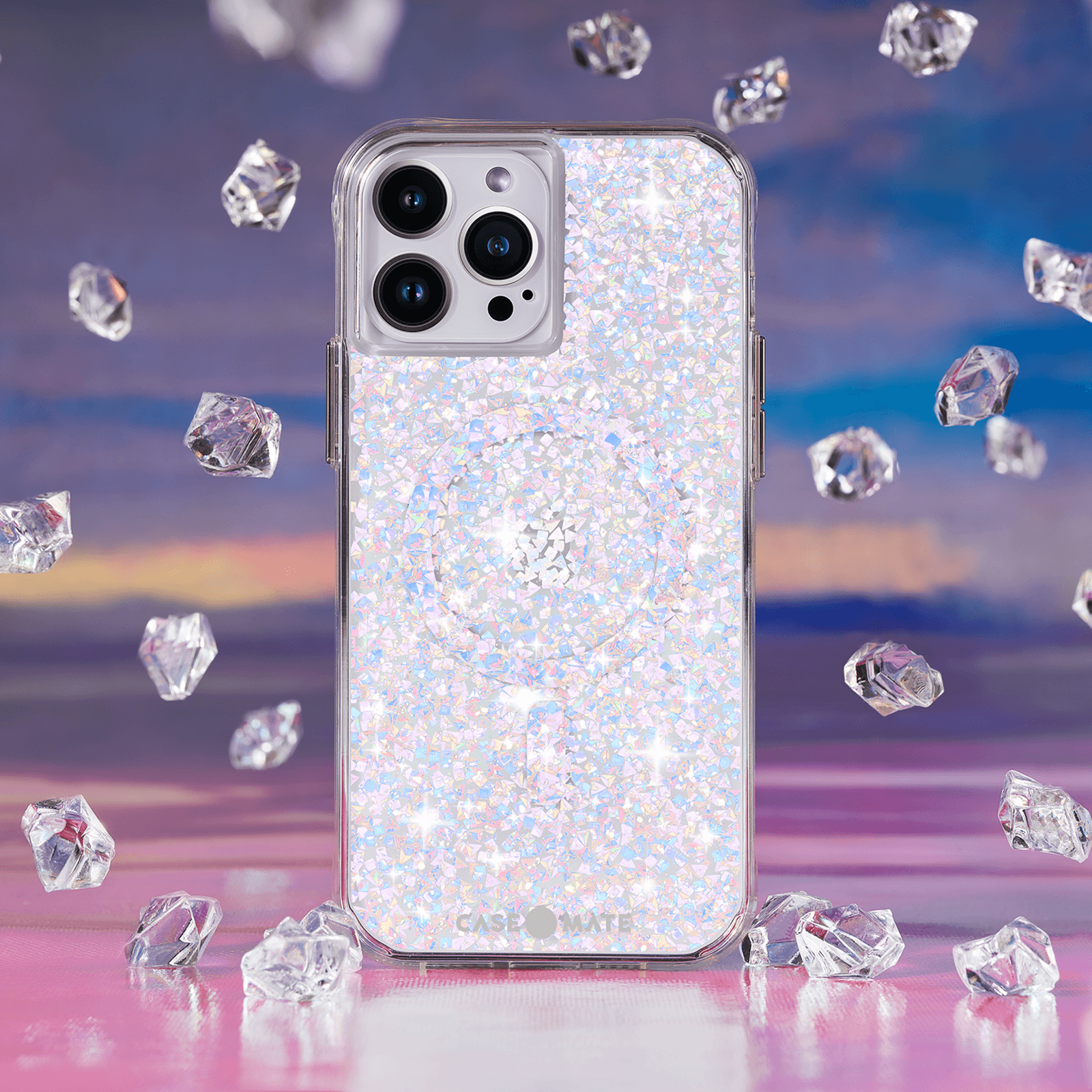 CASE-MATE Phone Cases Twinkle Diamond coque iPhone 14 Pro MagSafe