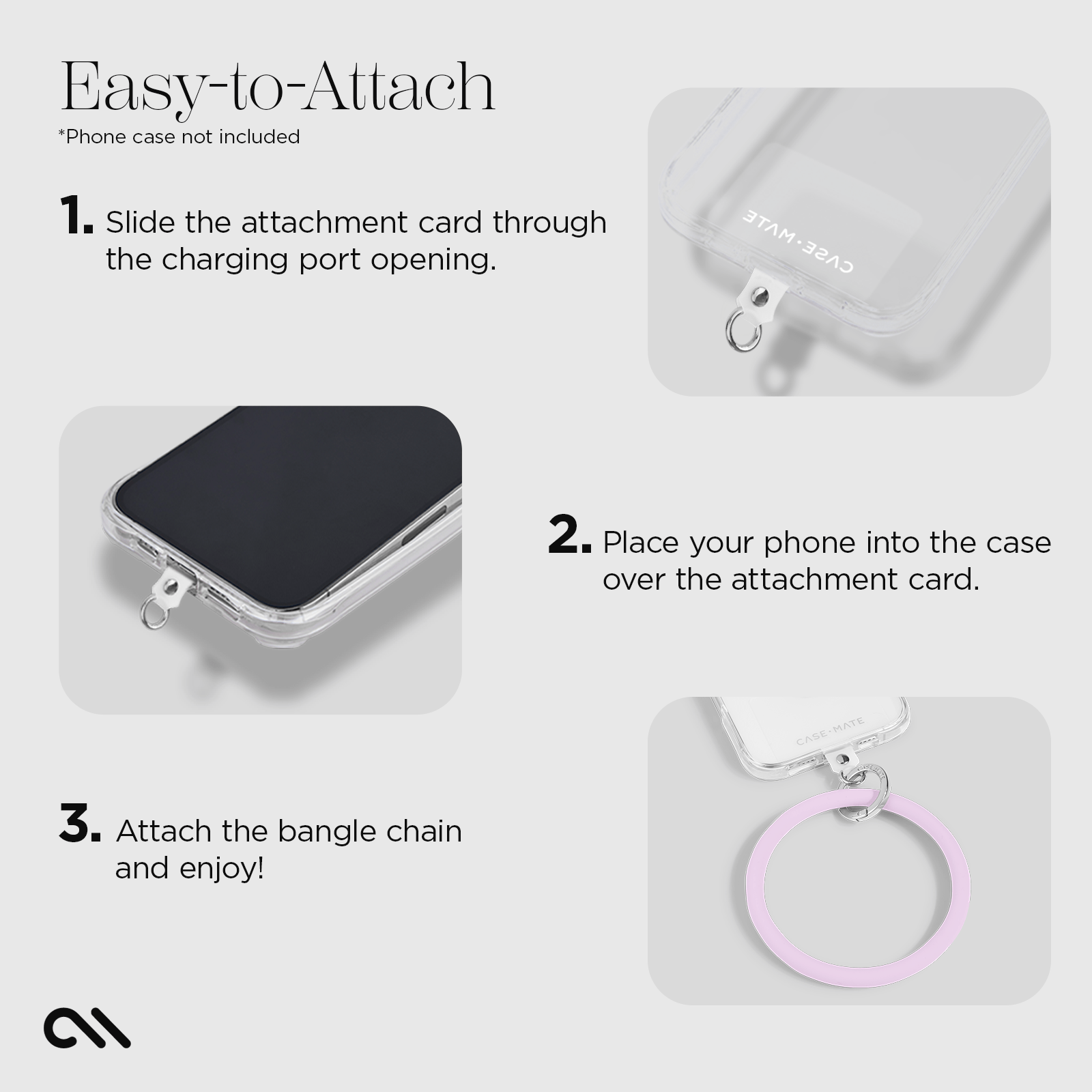 CASE-MATE Phone Accessories Phone Bangle bracelet téléphone bleu pâle