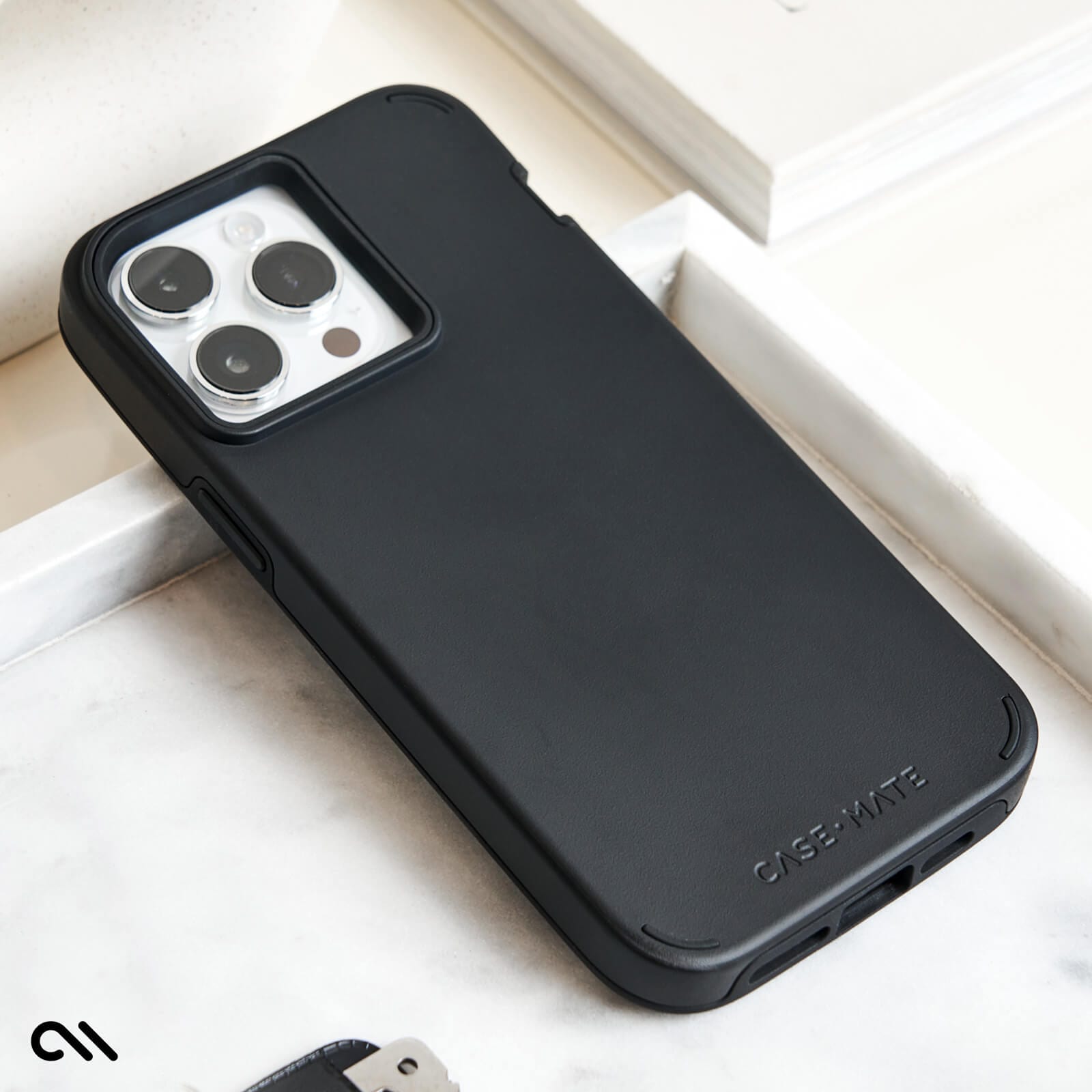CASE-MATE Phone Cases Tough Duo coque iPhone 15 Pro Max noire