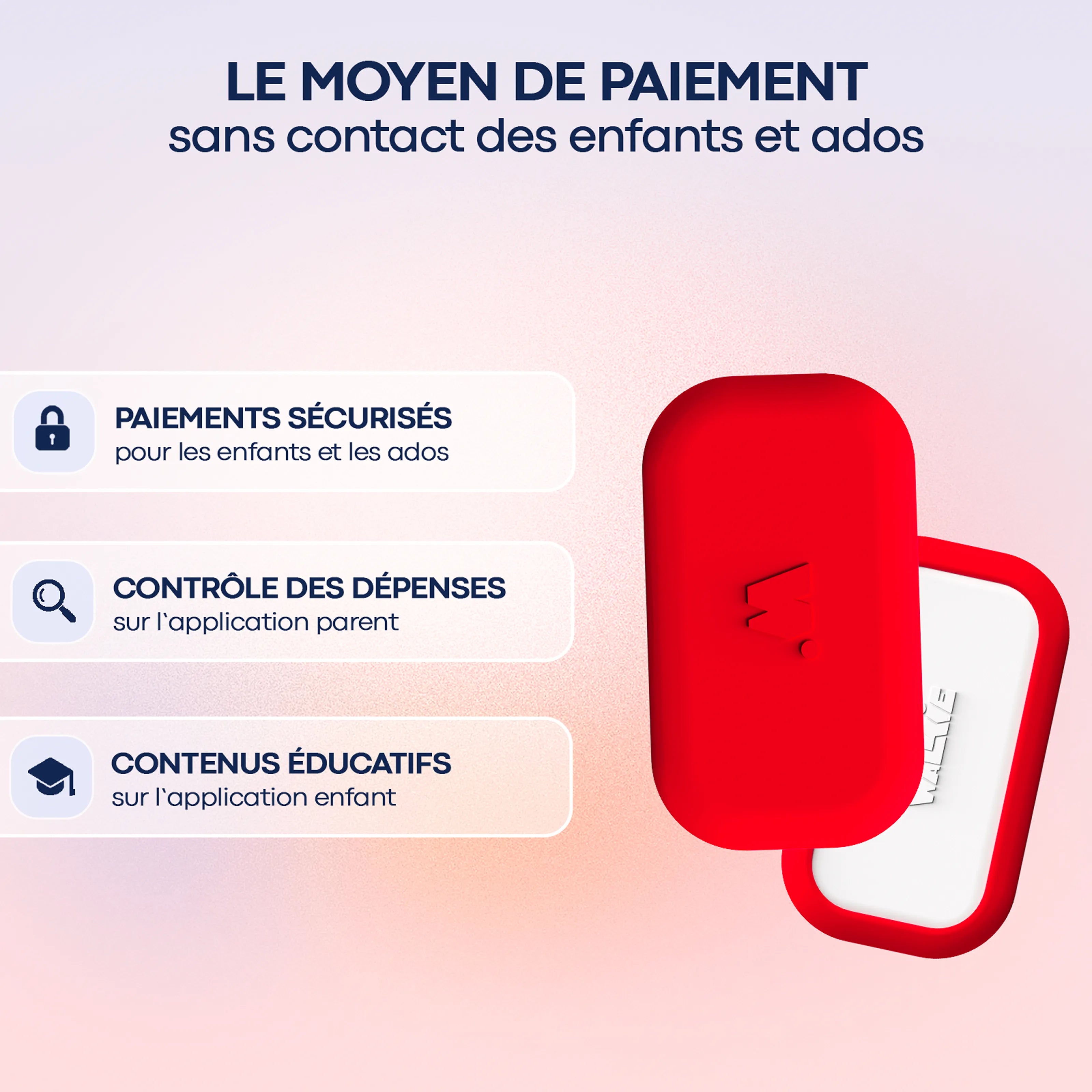 MoneyWalkie Tous les Walkies Walkie Rouge flash moyen de paiement rouge