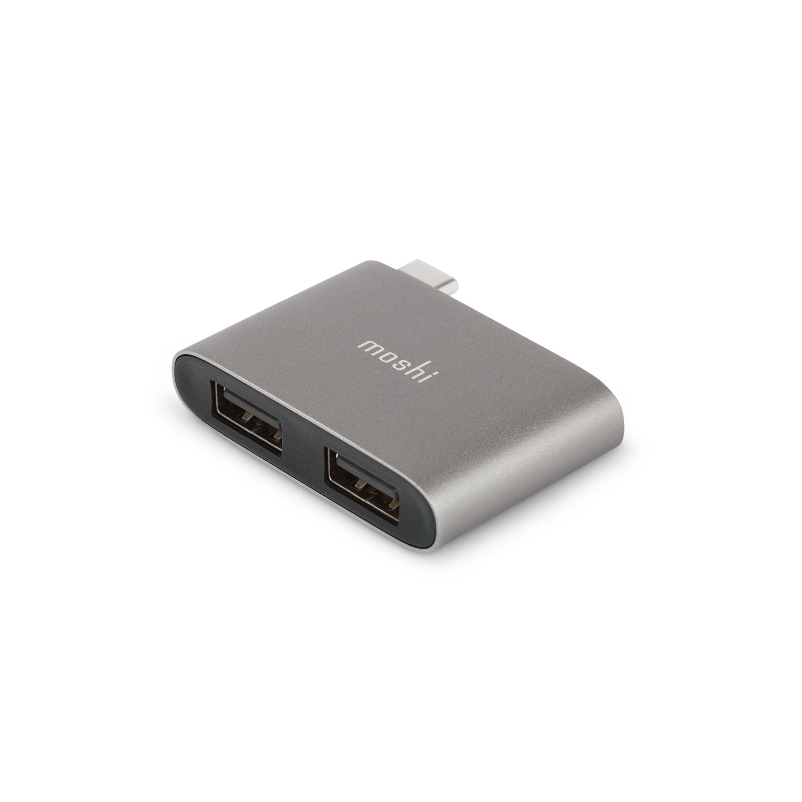 Moshi Cables and Adapters adaptateur USB-C vers deux USB-A gris titane