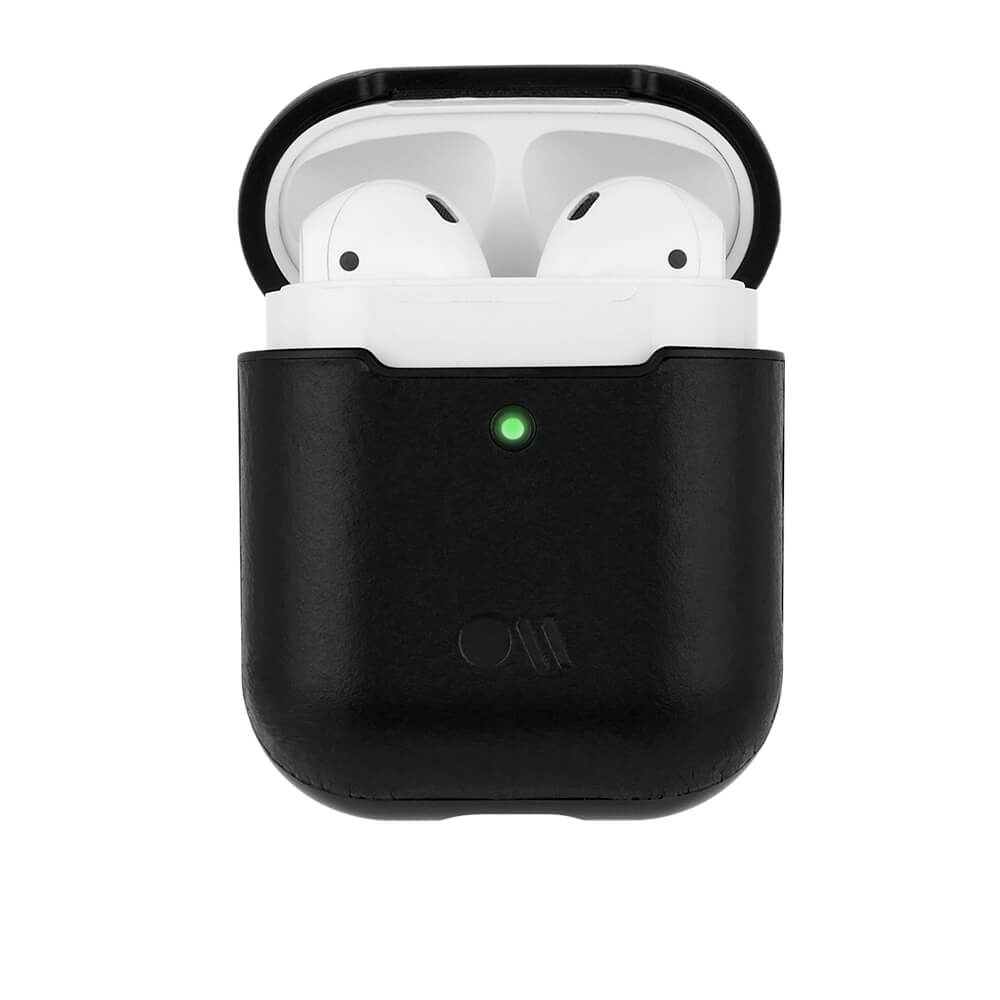 CASE-MATE AirPods Cases Leather étui AirPods noir
