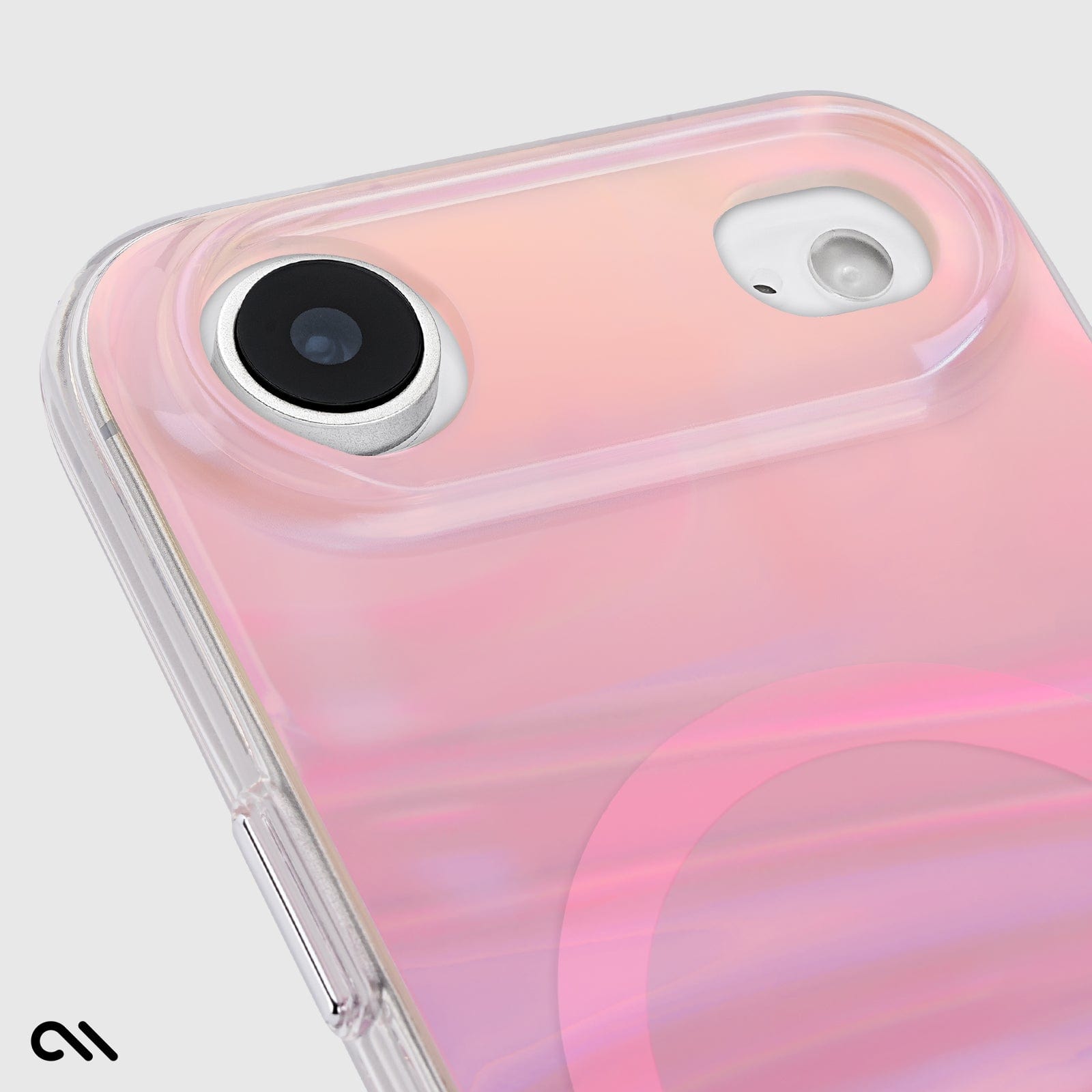 CASE-MATE Phone Cases Peach Soap Bubble MagSafe coque iPhone Air pêche irisée