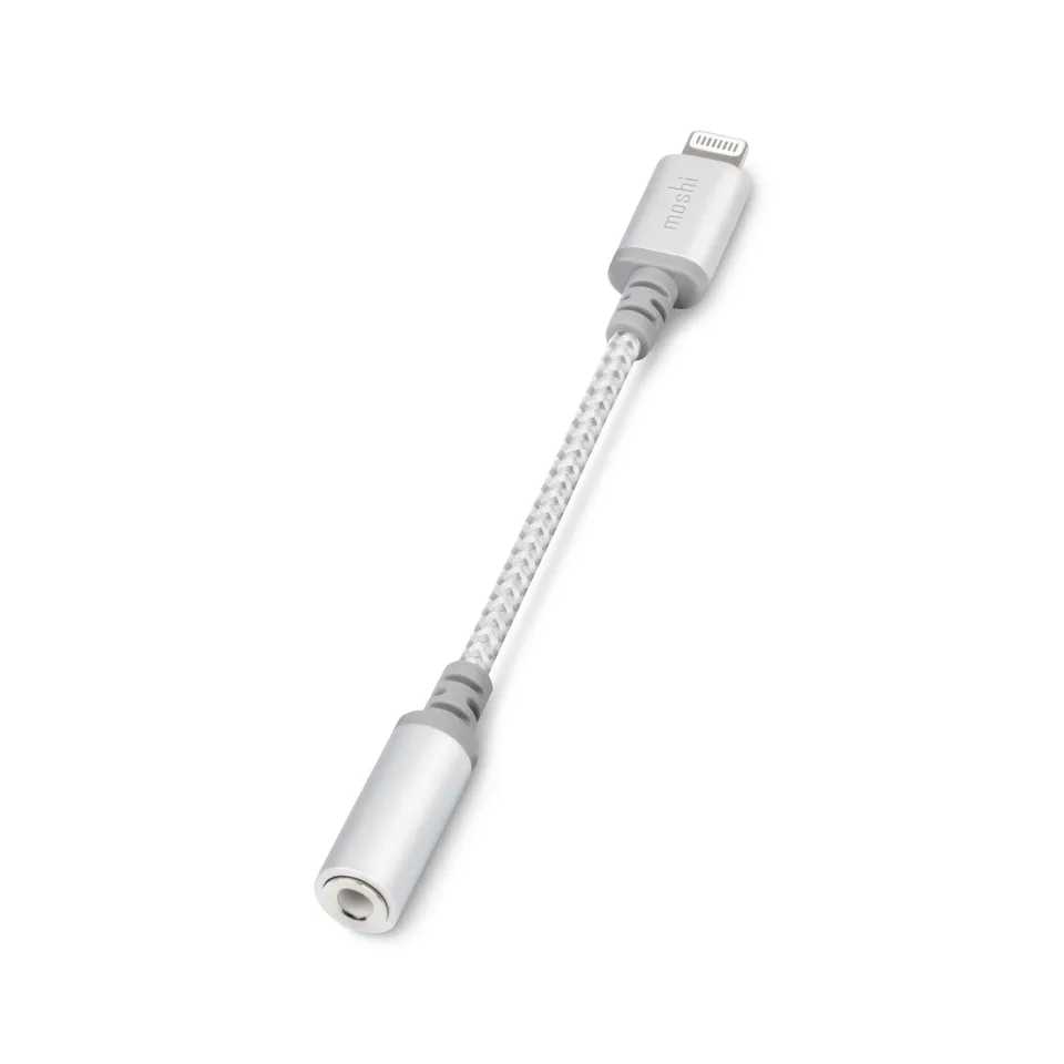 Moshi Cables and Adapters Integra™ Lightning to 3.5 mm Headphone Jack Adapter adaptateur audio Jet Silver