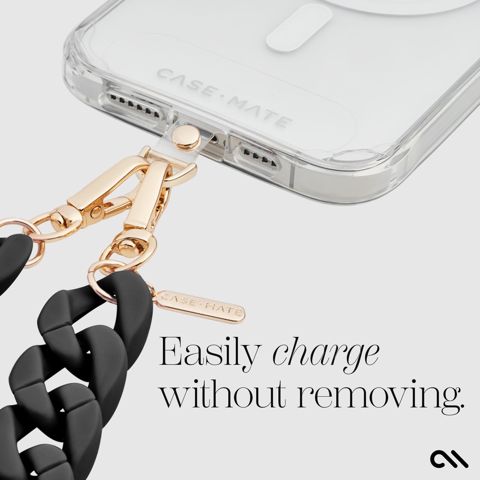 CASE-MATE Phone Accessories Black Chain Phone Crossbody bandoulière téléphone noire