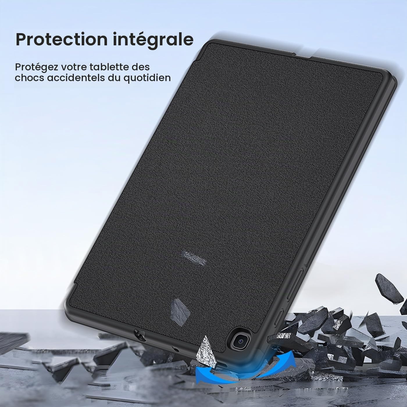 Dux Ducis Domo Series coque Samsung Galaxy Tab S6 Lite 10,4 pouces noire