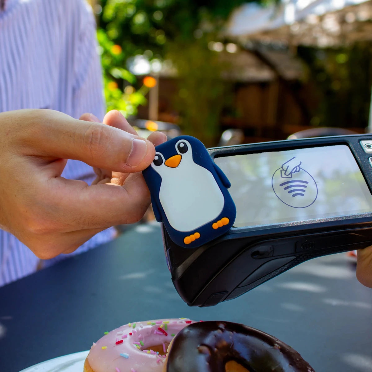 MoneyWalkie Walkie Pingouin moyen de paiement sans contact