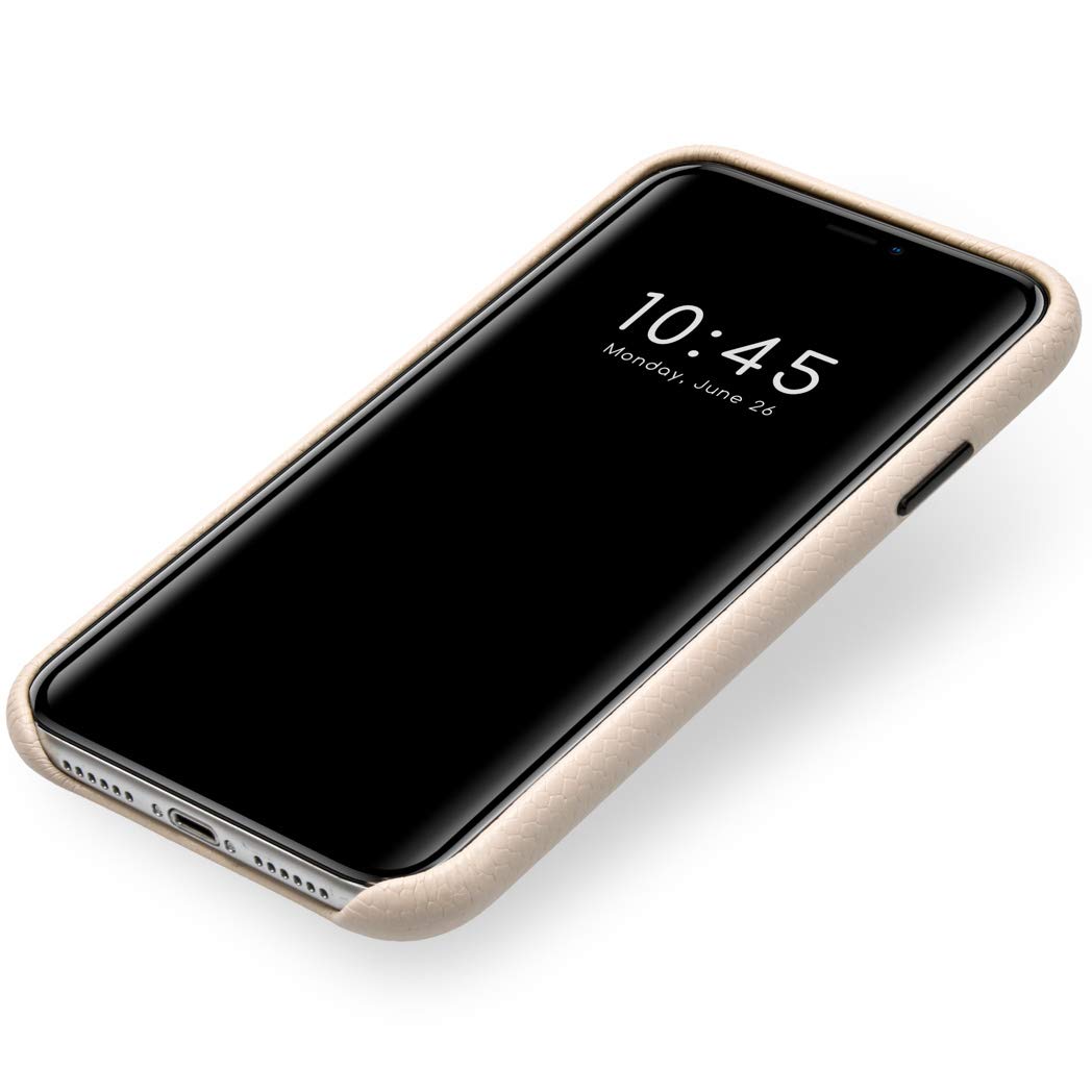 SELENCIA Gaia coque iPhone 11 blanche aspect serpent