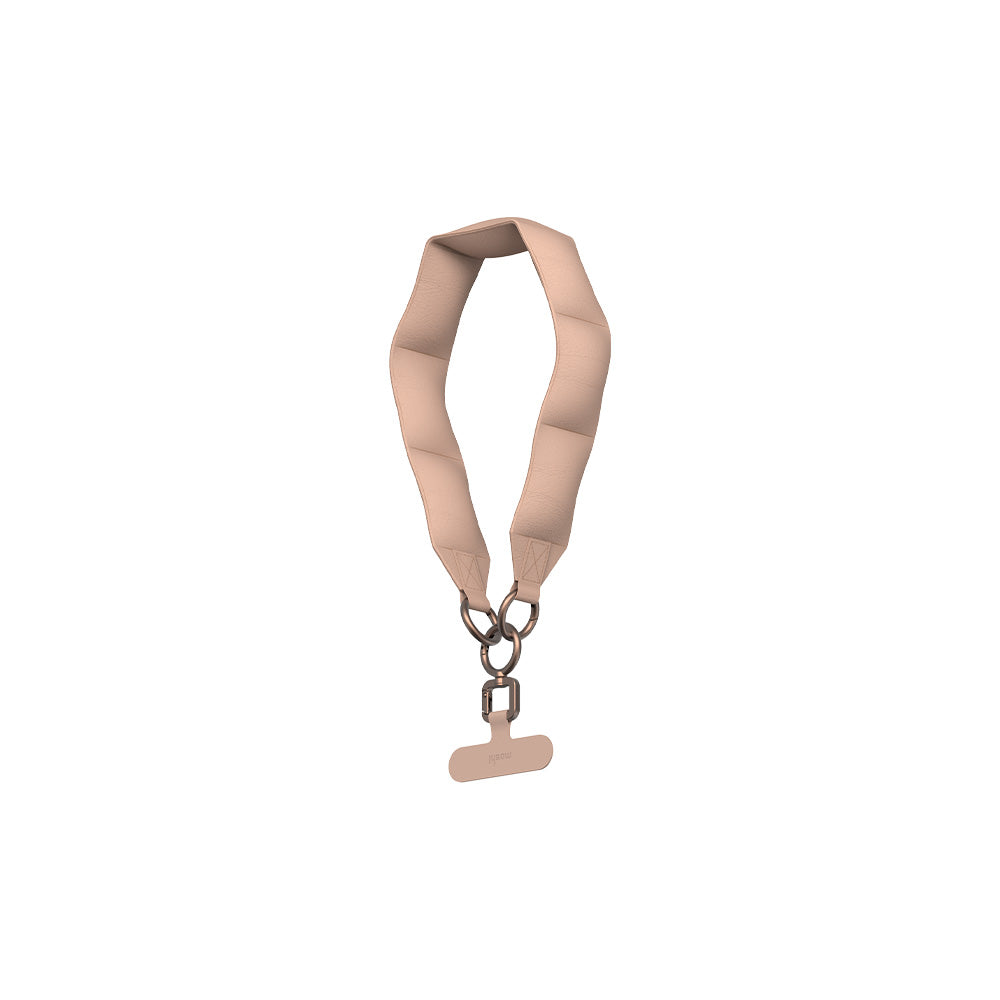 Moshi Accessories 3-in-1 Wrist/Body Strap with Adapter sangle téléphone Milktea Brown