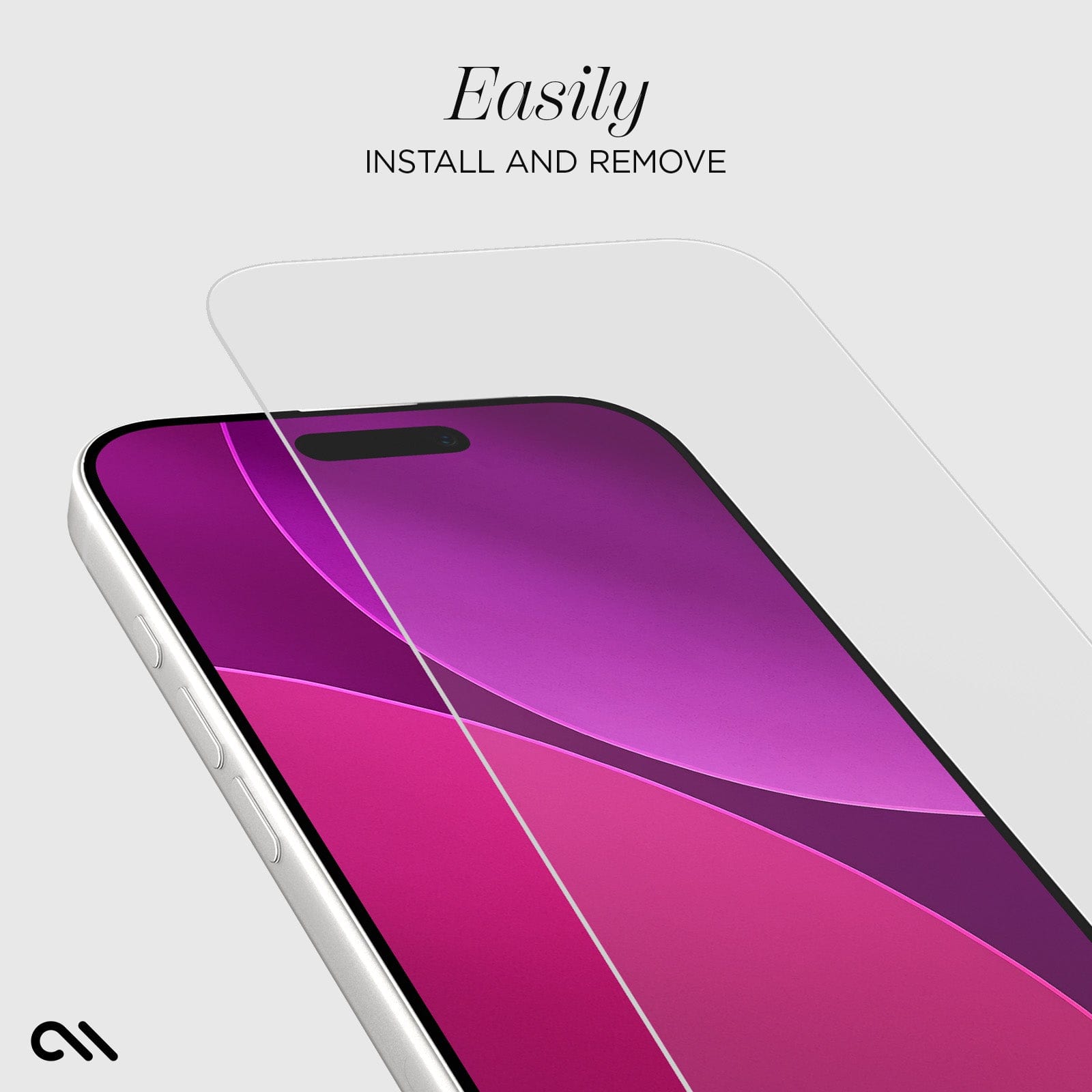 CASE-MATE Screen Protectors Easy Apply Glass Screen Protector verre iPhone 17 3 pièces