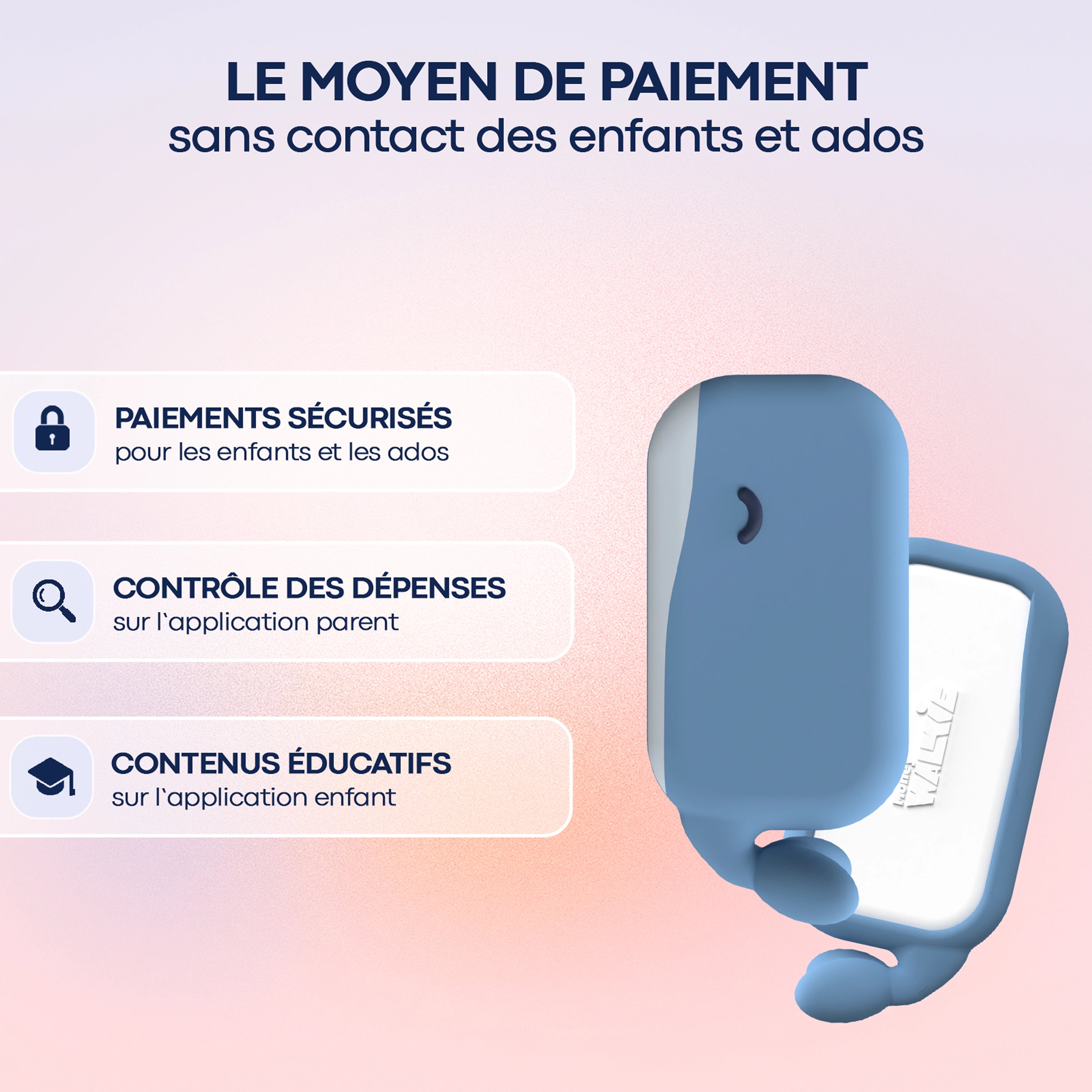 MoneyWalkie Tous les Walkies Walkie Baleine paiement sans contact
