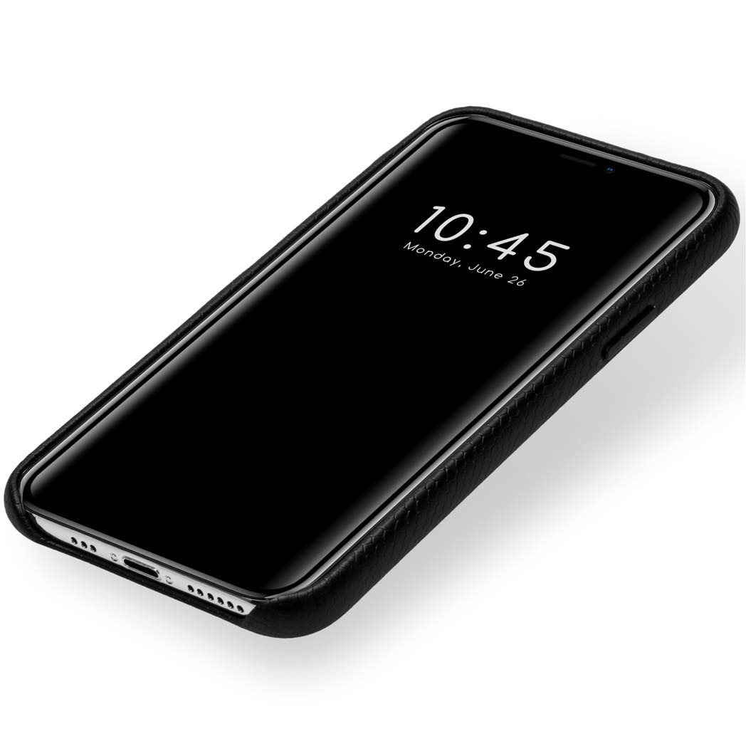 SELENCIA Coque arrière Gaia pour iPhone 11 Pro, noire, aspect serpent
