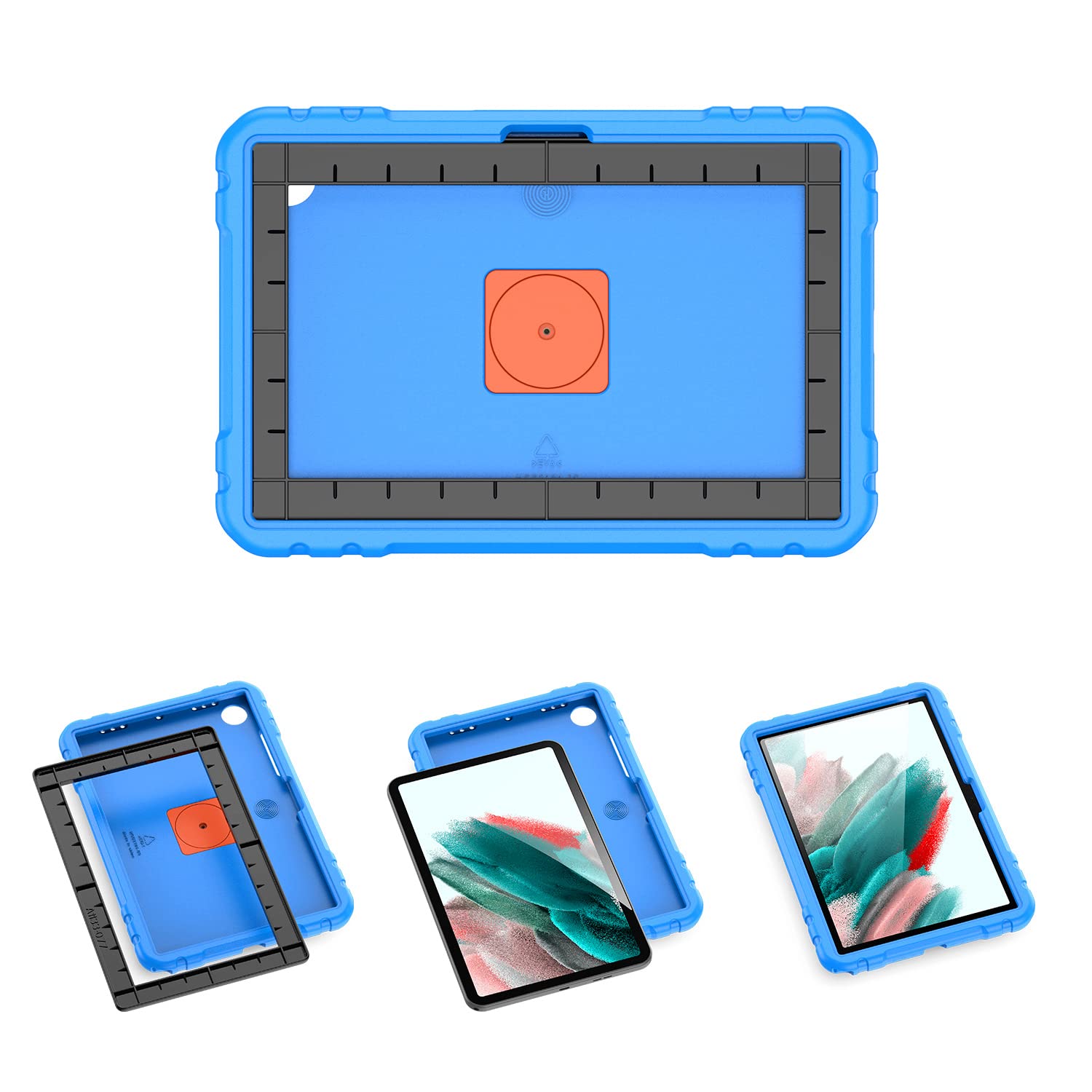 Dux Ducis Panda Series étui Galaxy Tab A8 2021 bleu EVA
