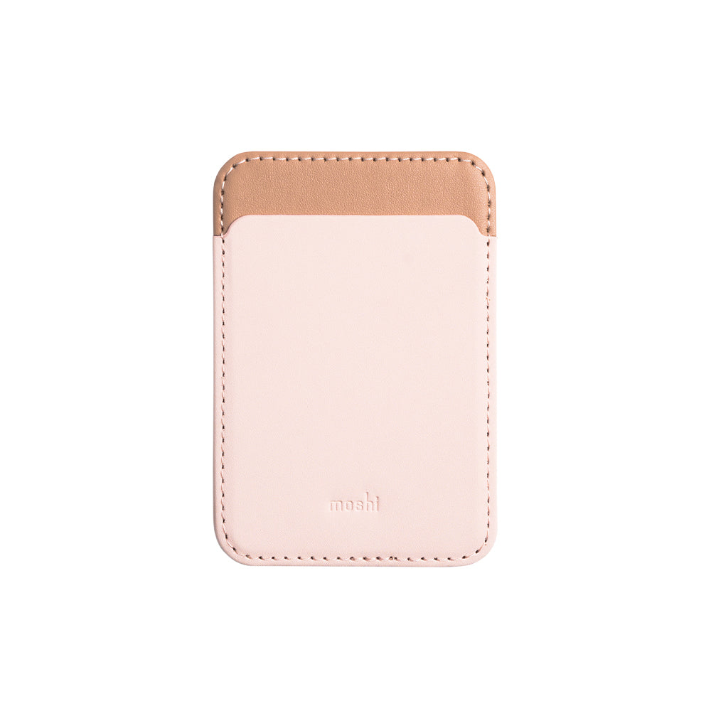 Moshi Wallets Magnetic Slim Wallet (MagSafe & Qi2 Compatible) - Mist Haven Edition portefeuille magnétique gris