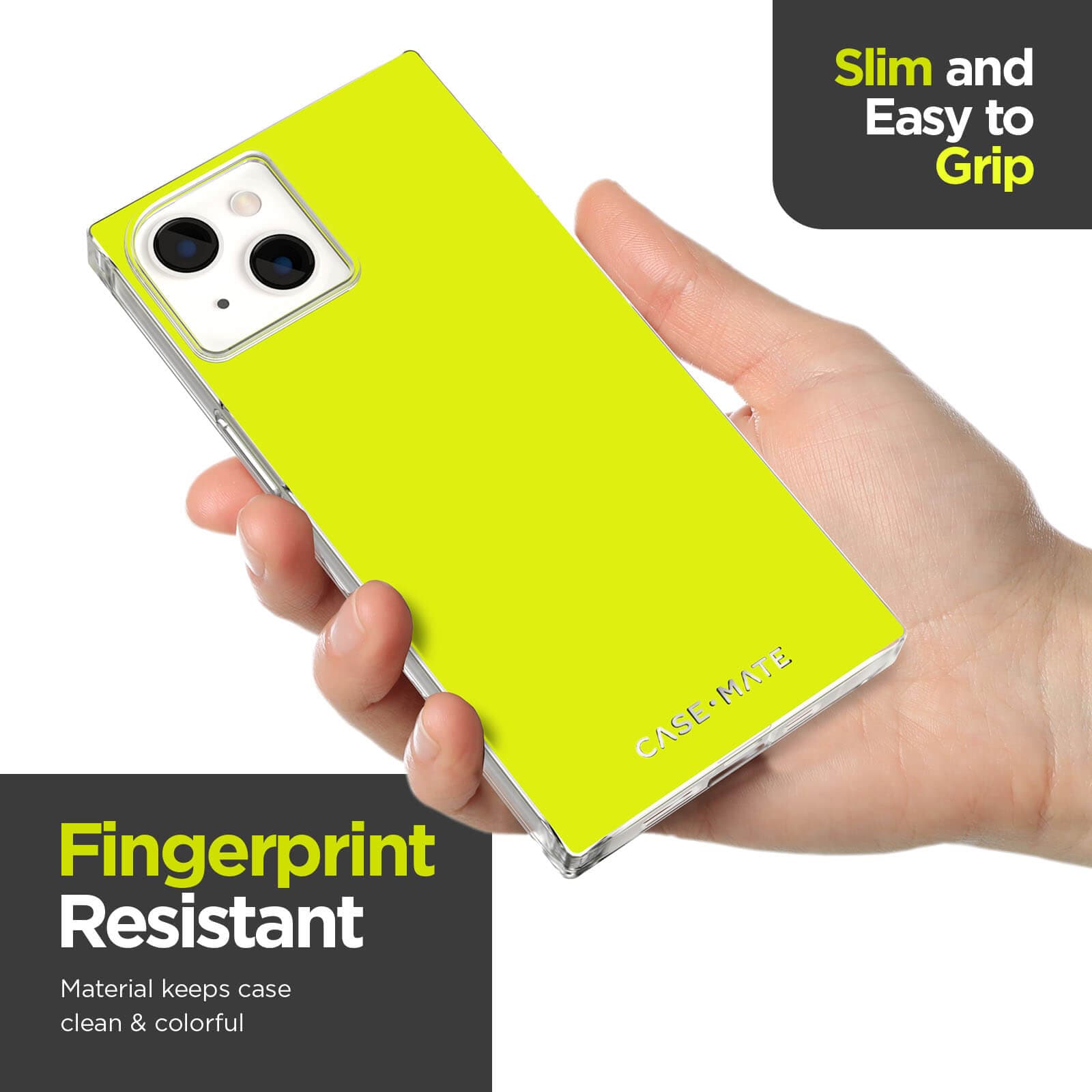 CASE-MATE BLOX Neon Lemon coque iPhone 14 Plus jaune MagSafe
