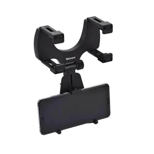 Tekmee Supports de téléphone support rétroviseur voiture pliable 360°