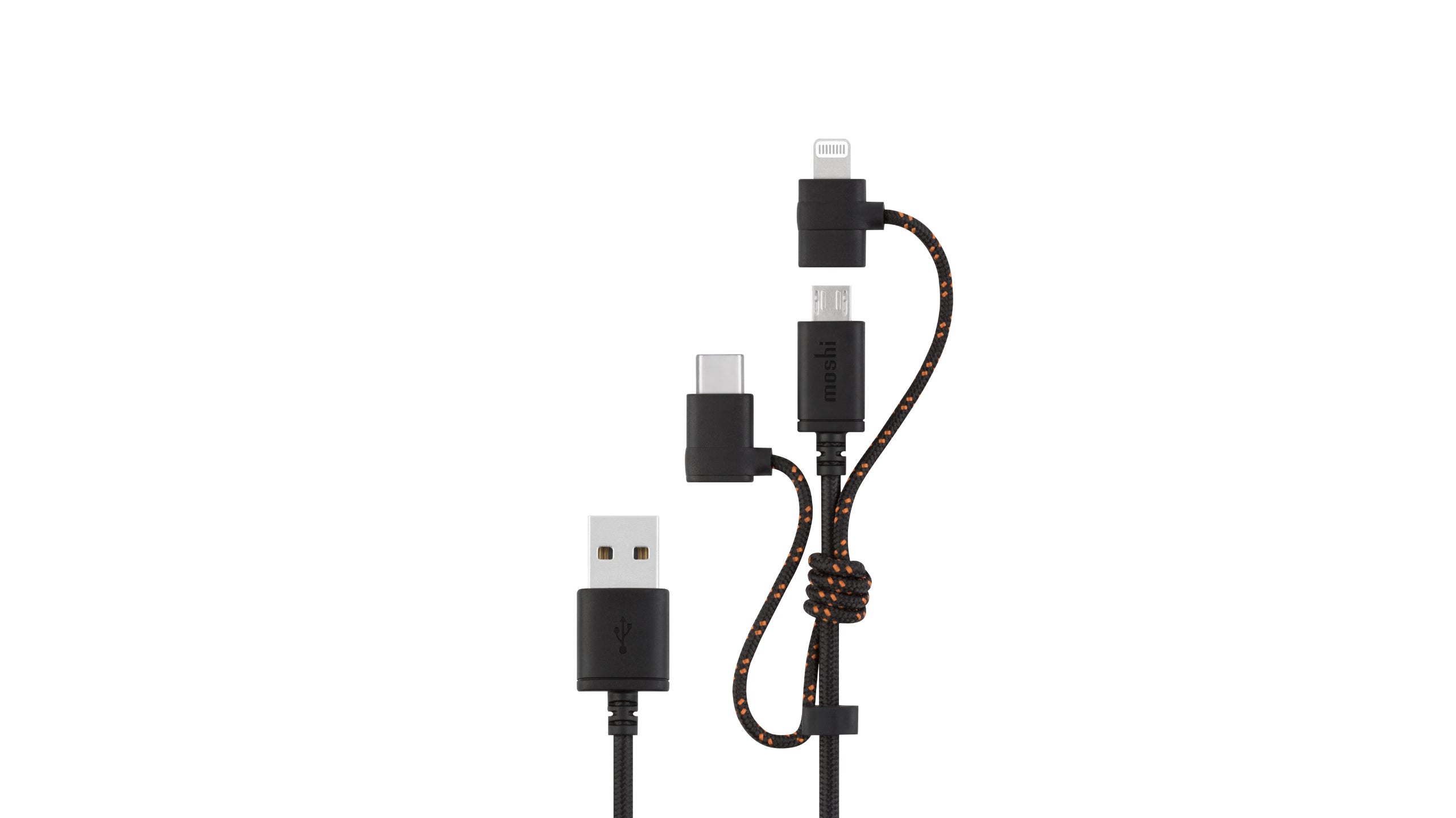 Moshi Cables and Adapters 3-in-1 Universal Charging Cable câble noir