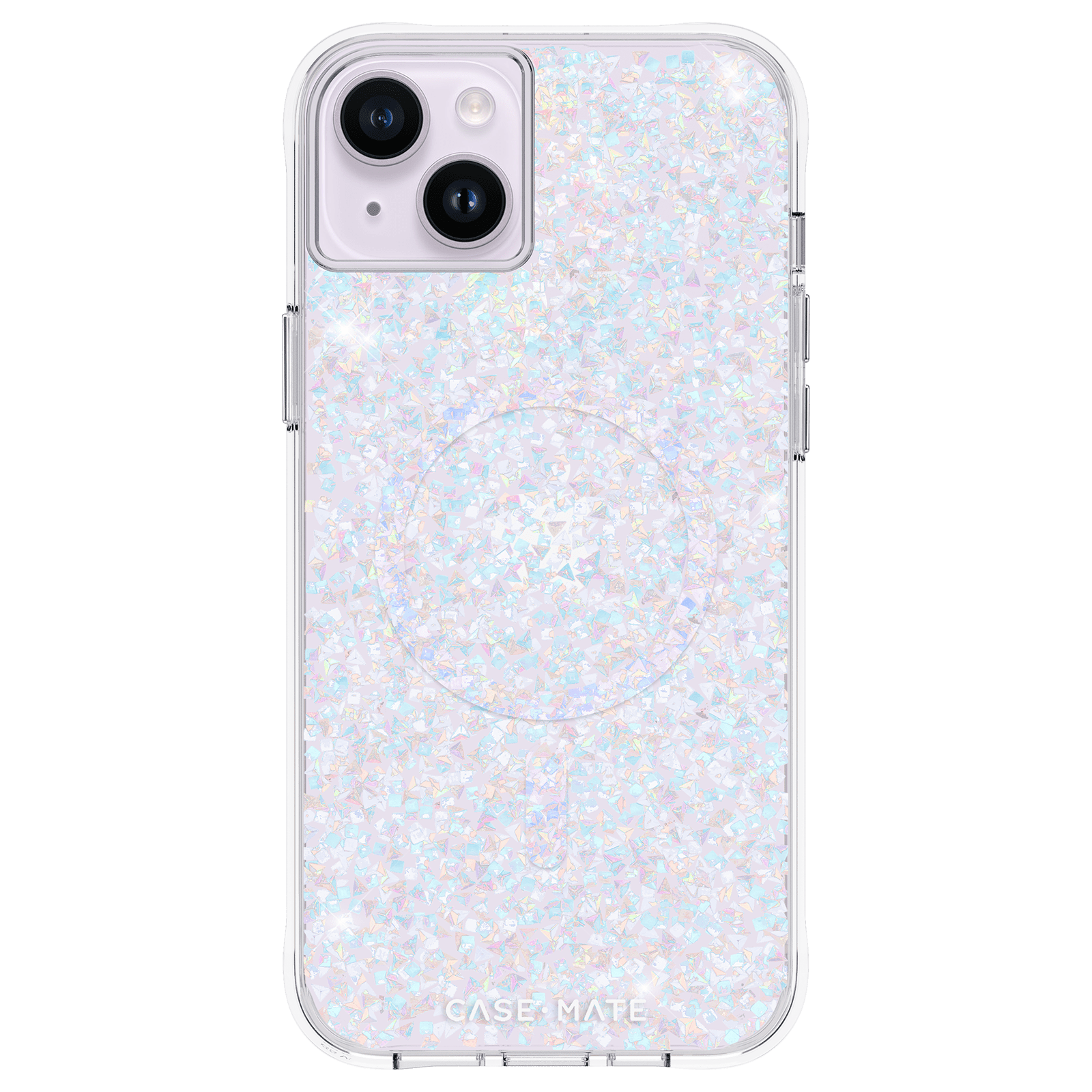 CASE-MATE Phone Cases Twinkle Diamond (MagSafe) coque iPhone 14 Plus argentée