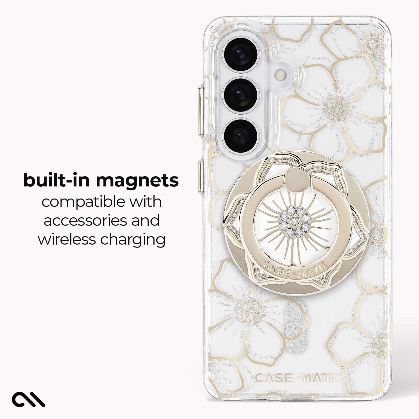 CASE-MATE Phone Cases Floral Gems with Magnet coque Galaxy S26 Floral Gems magnétique