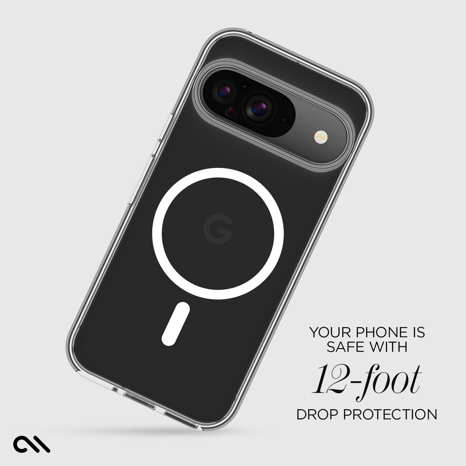 CASE-MATE Phone Cases Signature Clear with Magnet coque Pixel 9 transparente antichute