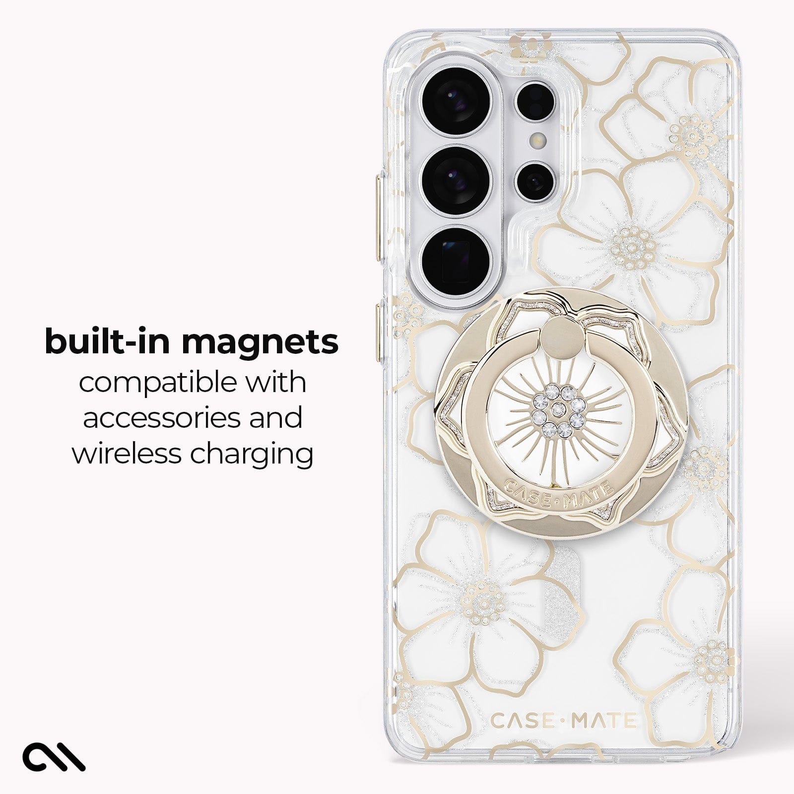 CASE-MATE Phone Cases Floral Gems with Magnet Galaxy S26 Ultra coque florale