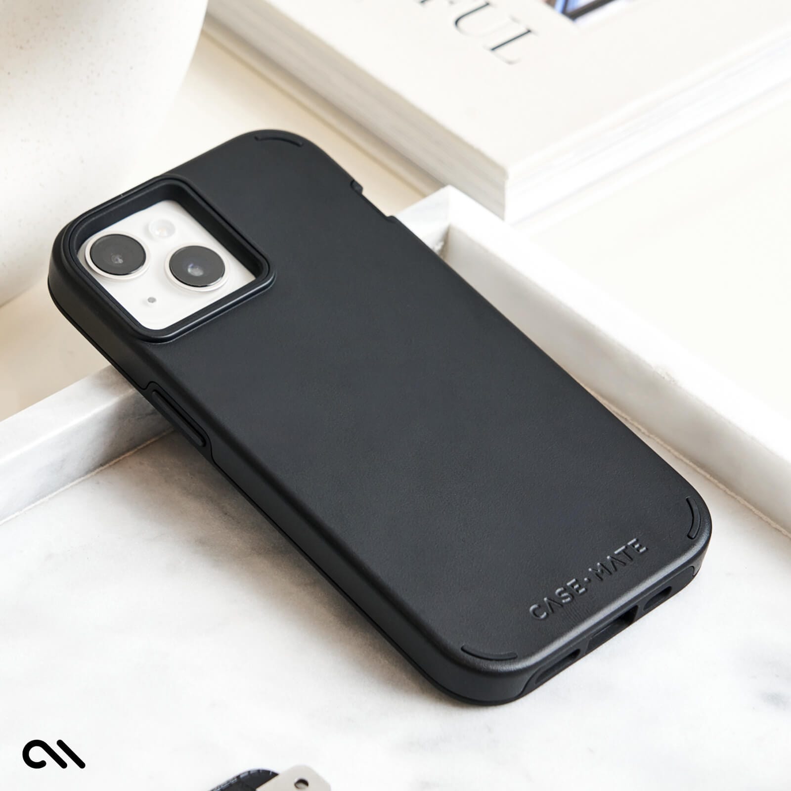 CASE-MATE Phone Cases Tough Duo Black coque iPhone 15 / 14 / 13 noire