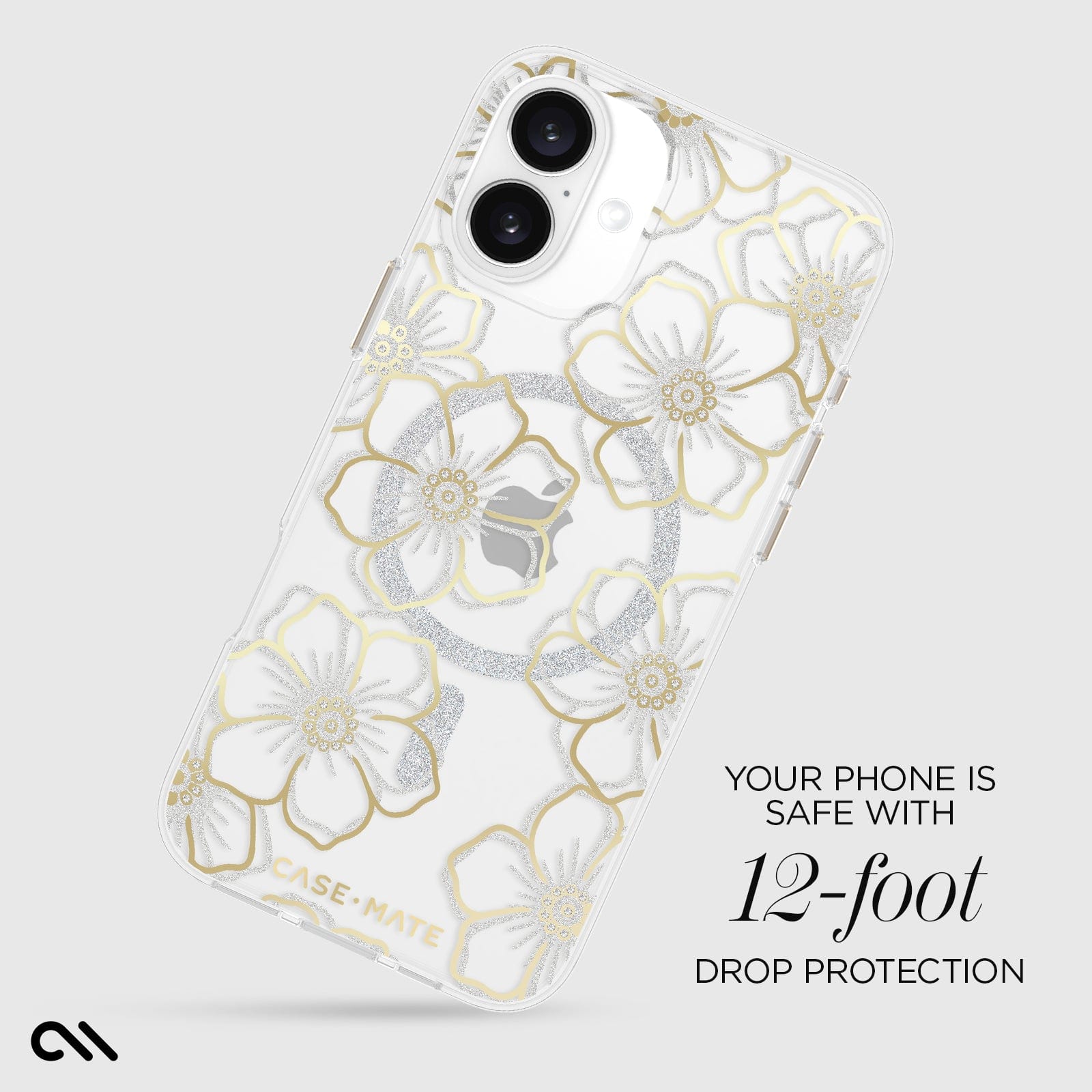 CASE-MATE Phone Cases Floral Gems MagSafe coque iPhone 16 Plus florale