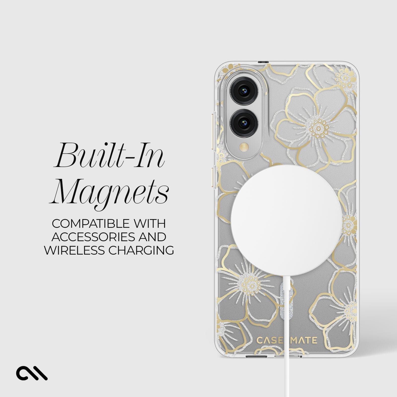 CASE-MATE Phone Cases Floral Gems with Magnet Galaxy S25 Edge coque motifs floraux