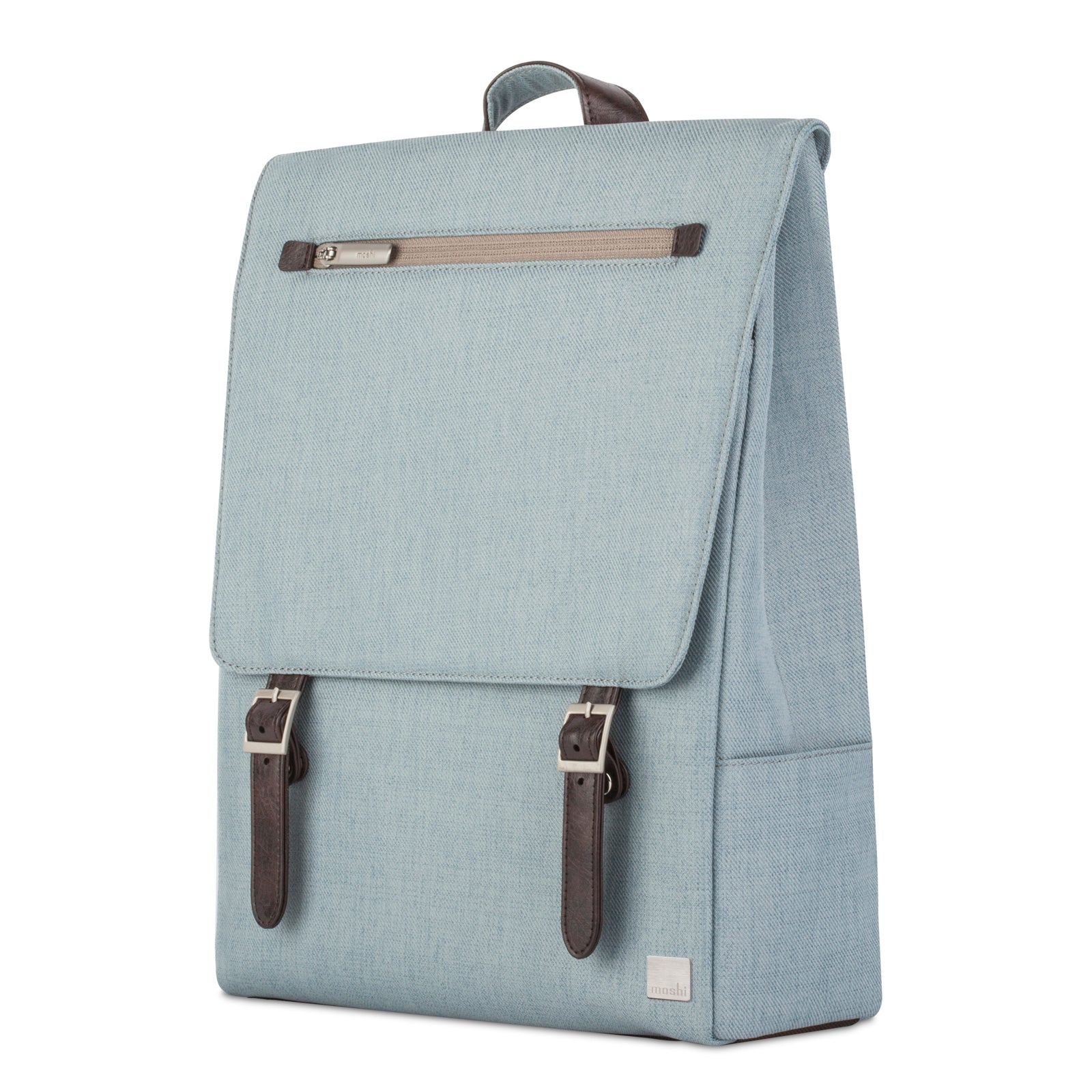 MOSHI Bags Helios Lite Slim Laptop Backpack sac à dos Herringbone Gray 13 pouces résistant aux intempéries