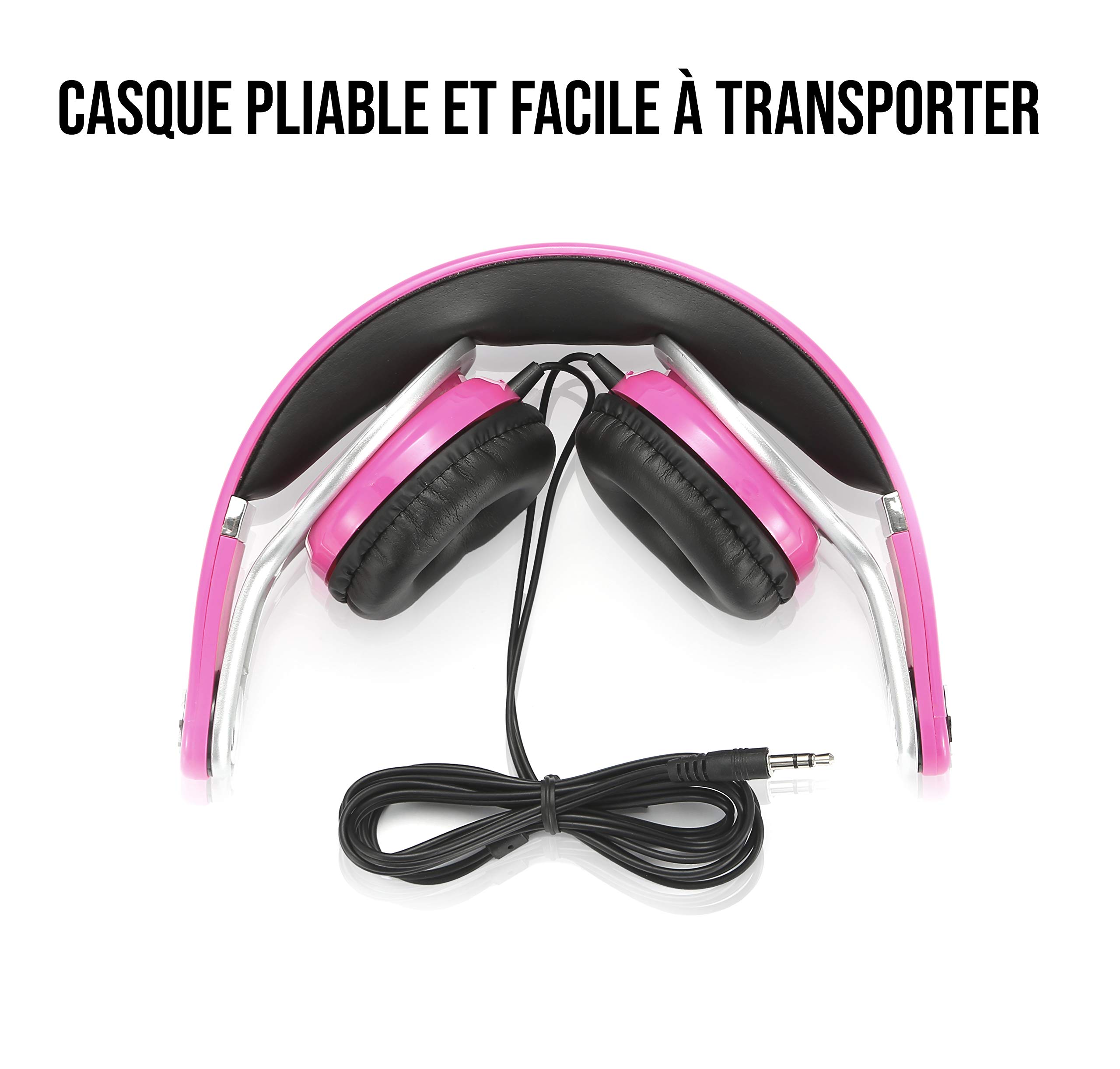 WE WEKIDS casque enfant fille pliable 85 dB