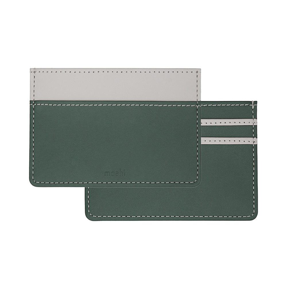 Moshi Card Holders and Keychains Folia Slim Card Holder porte-cartes noir ardoise vegan