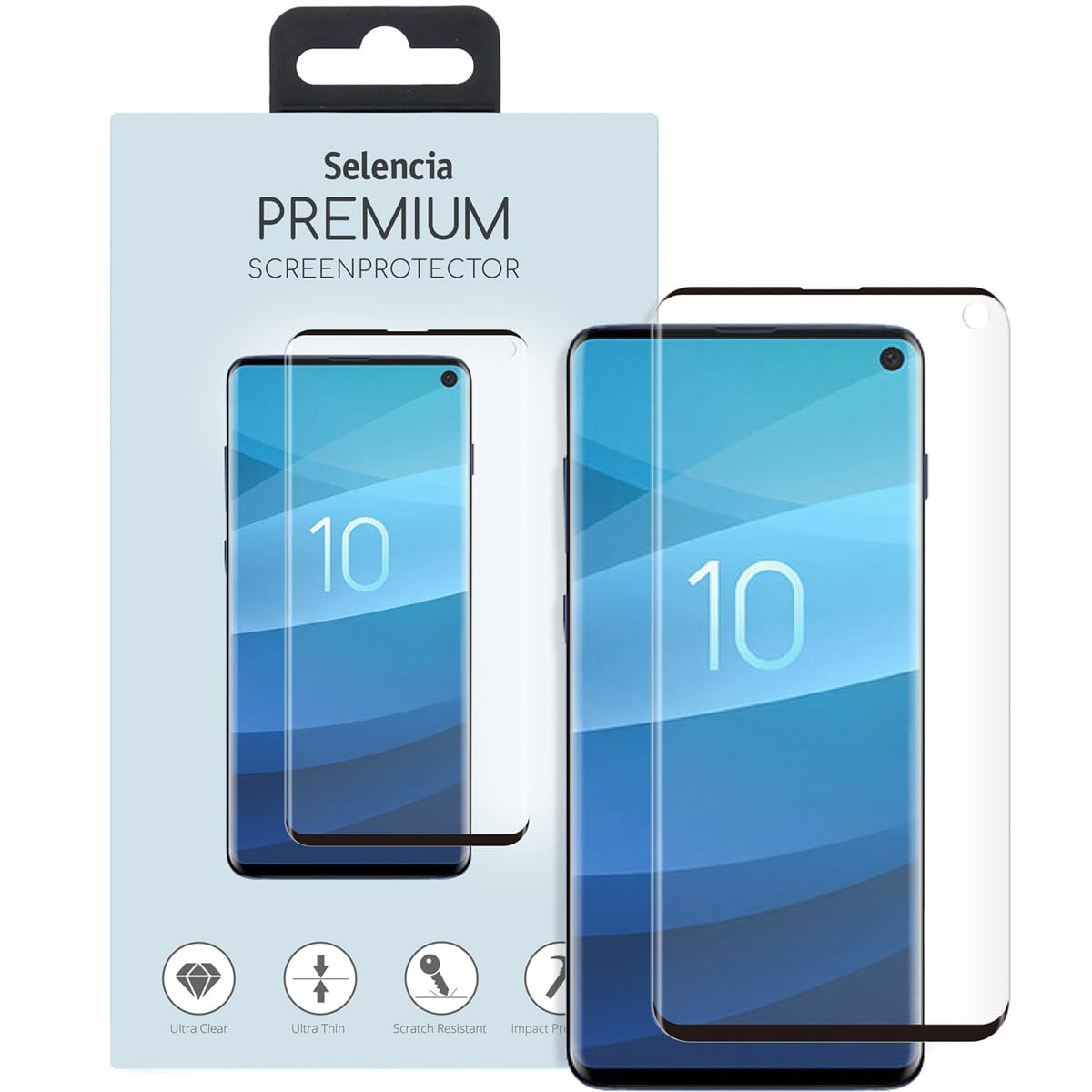 SELENCIA Protection d'écran en verre trempé G973F25111101 verre trempé Samsung Galaxy S10