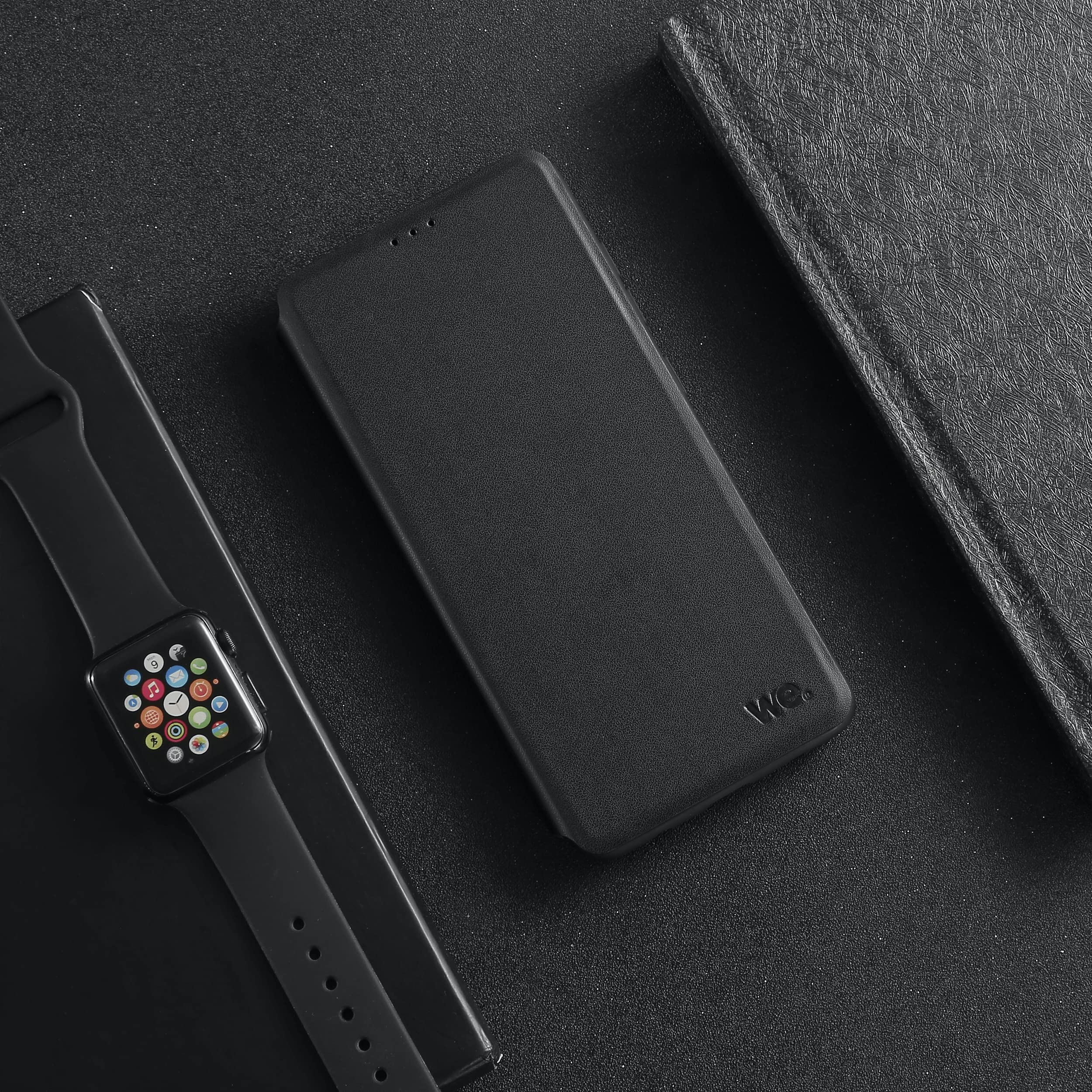 WE Accessoires Smartphone Galaxy A21 étui, rabat magnétique