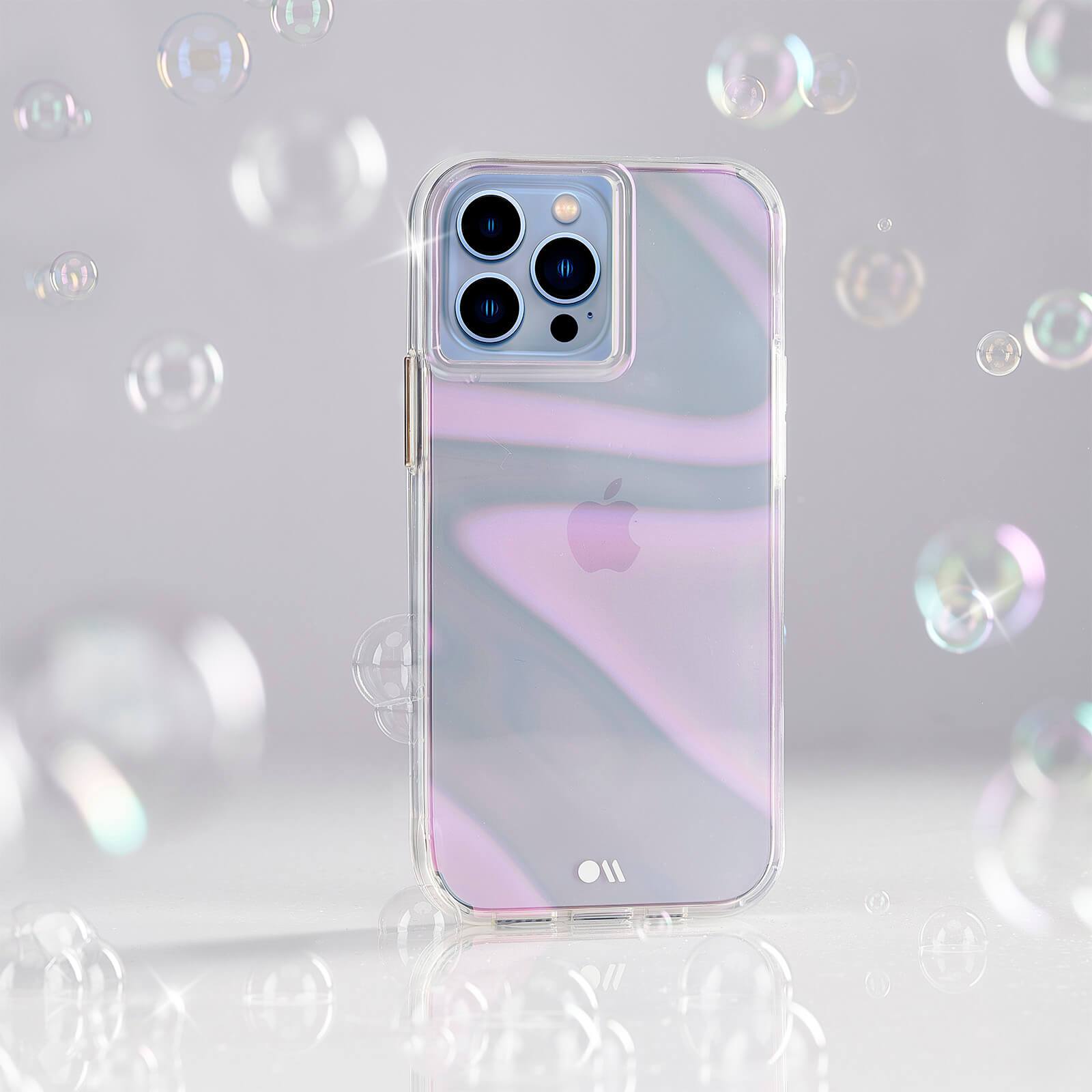 CASE-MATE Phone Cases Soap Bubble coque iPhone 13 Pro irisée
