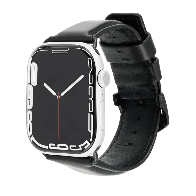 CASE-MATE Apple Watch Bands & Bumpers Signature Leather Band bracelet noir