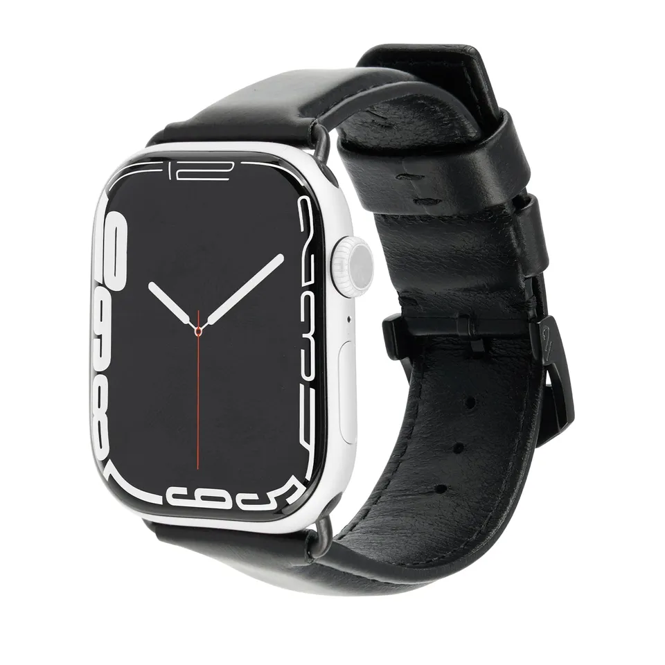 CASE-MATE Apple Watch Bands & Bumpers Signature Leather Band bracelet noir