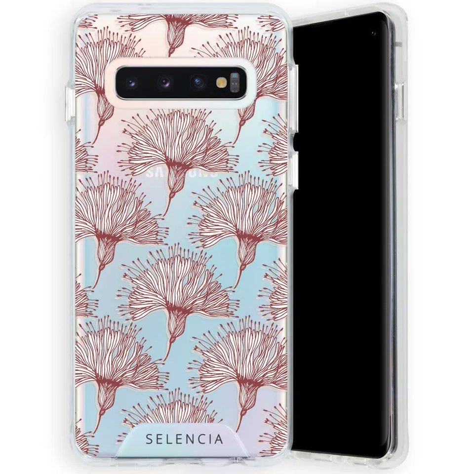 Selencia Coque arrière Zarya Fashion coque fleurs Galaxy S10