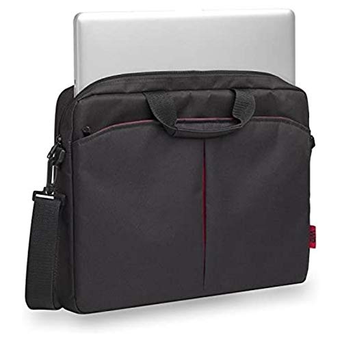 WE Informatique Classic sacoche ordinateur 14 pouces noir rouge rembourrée