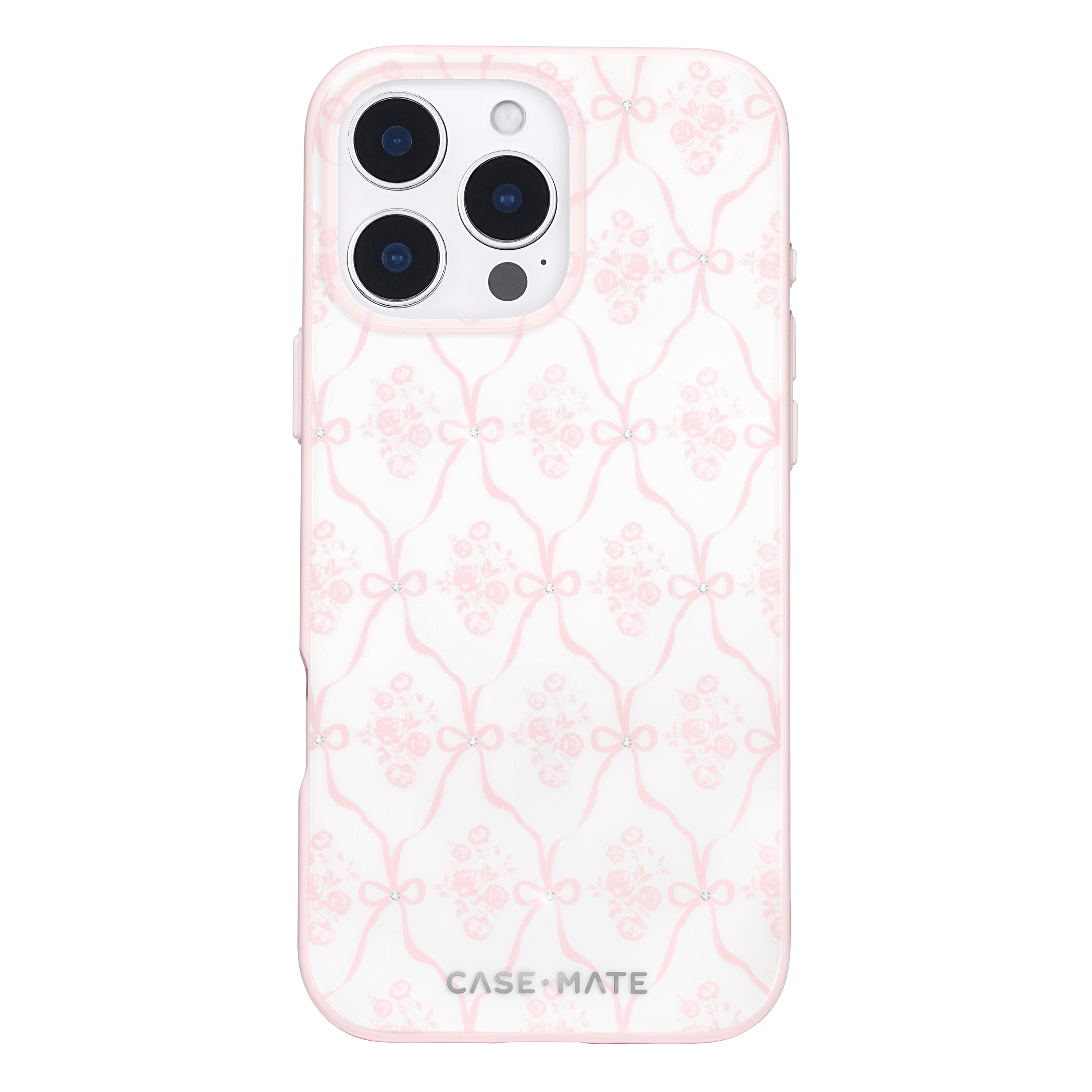 CASE-MATE Phone Cases Ballet Pink Bow coque iPhone 16 Pro Max MagSafe rose