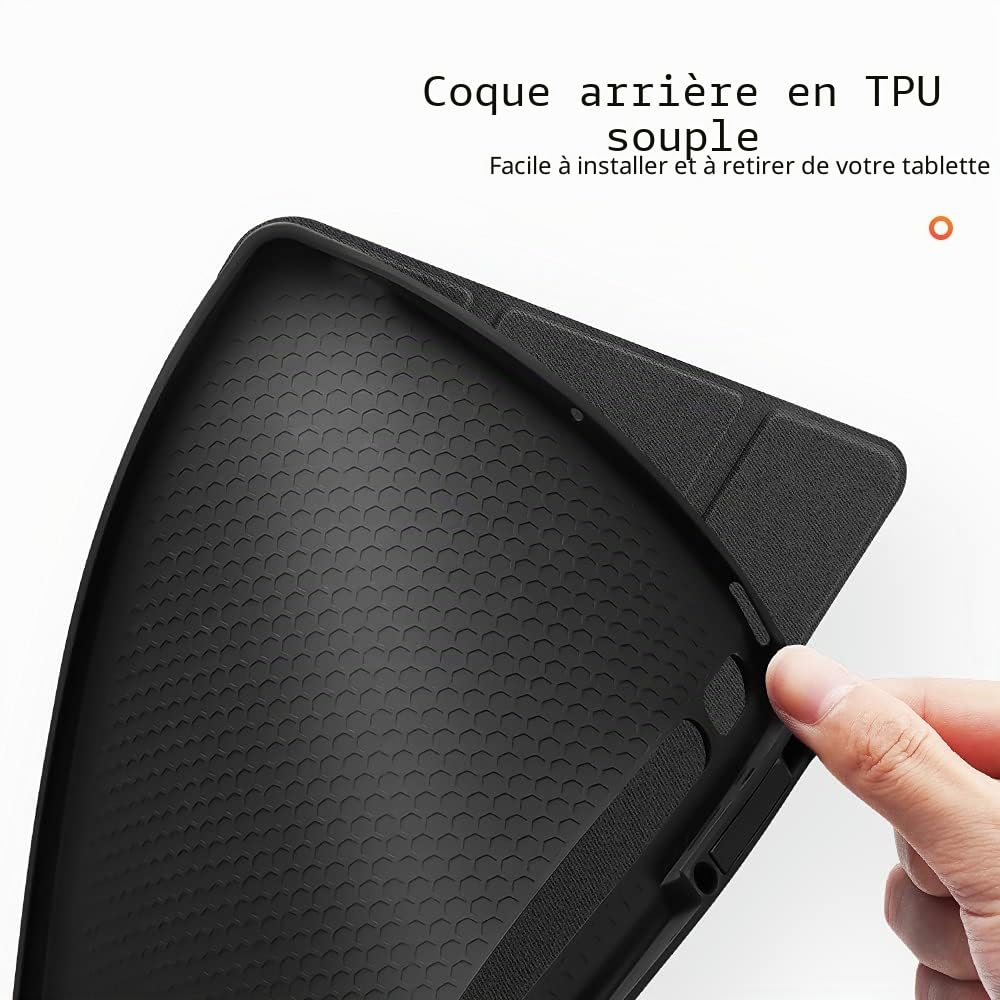Dux Ducis Domo Series coque Galaxy Tab S8 Plus S7 FE S7 Plus 12,4 pouces noire