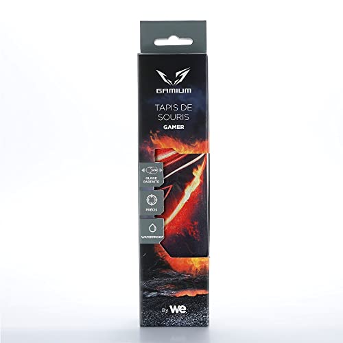 WE GAMIUM Tapis de souris gamer Waterproof 250 x 210 mm antidérapant