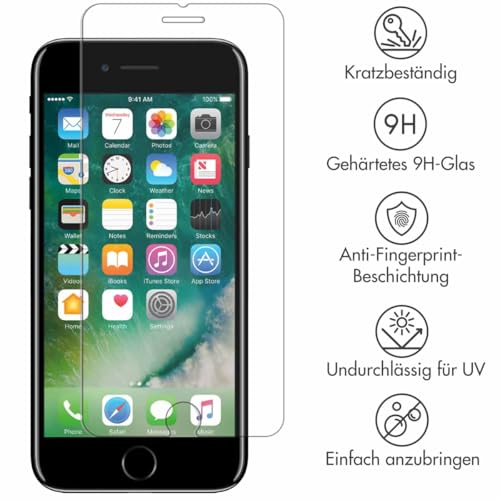 SELENCIA Protection d'écran en verre trempé iPhone 8/7 anti-traces