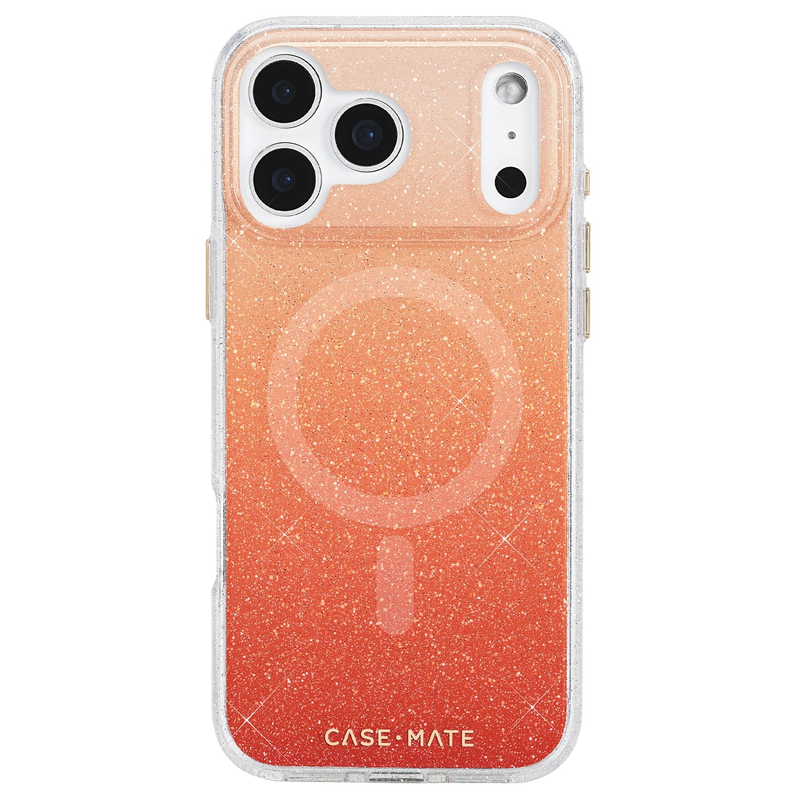 CASE-MATE Phone Cases Sheer Twinkle Orange Ombré MagSafe coque iPhone 17 Pro Max