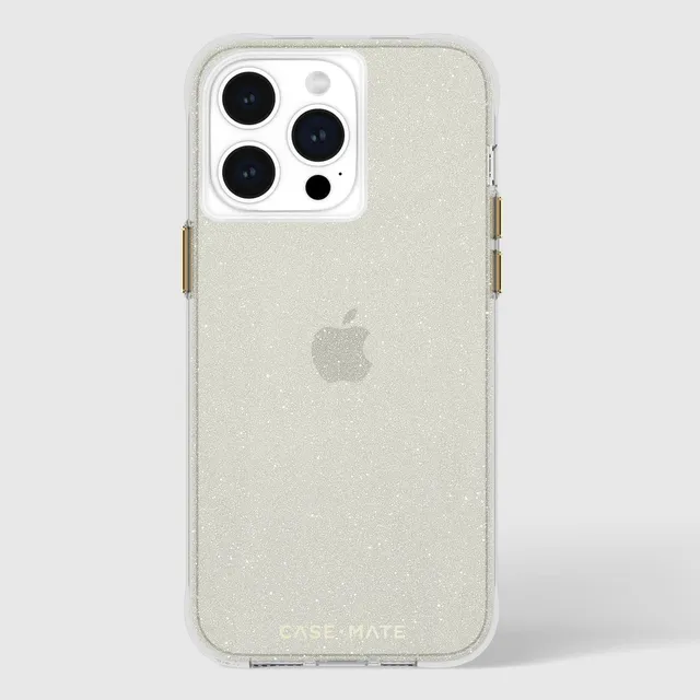 CASE-MATE Phone Cases Sheer Crystal Gold coque iPhone 15 Pro Max Gold, cristaux dorés et antichute 3,6 m