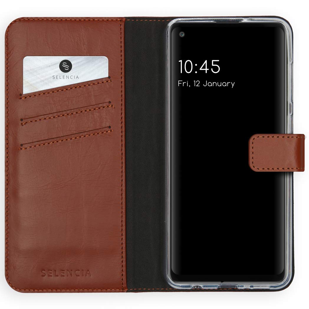 Selencia Étui à rabat étui Samsung Galaxy S20 FE en cuir de vachette