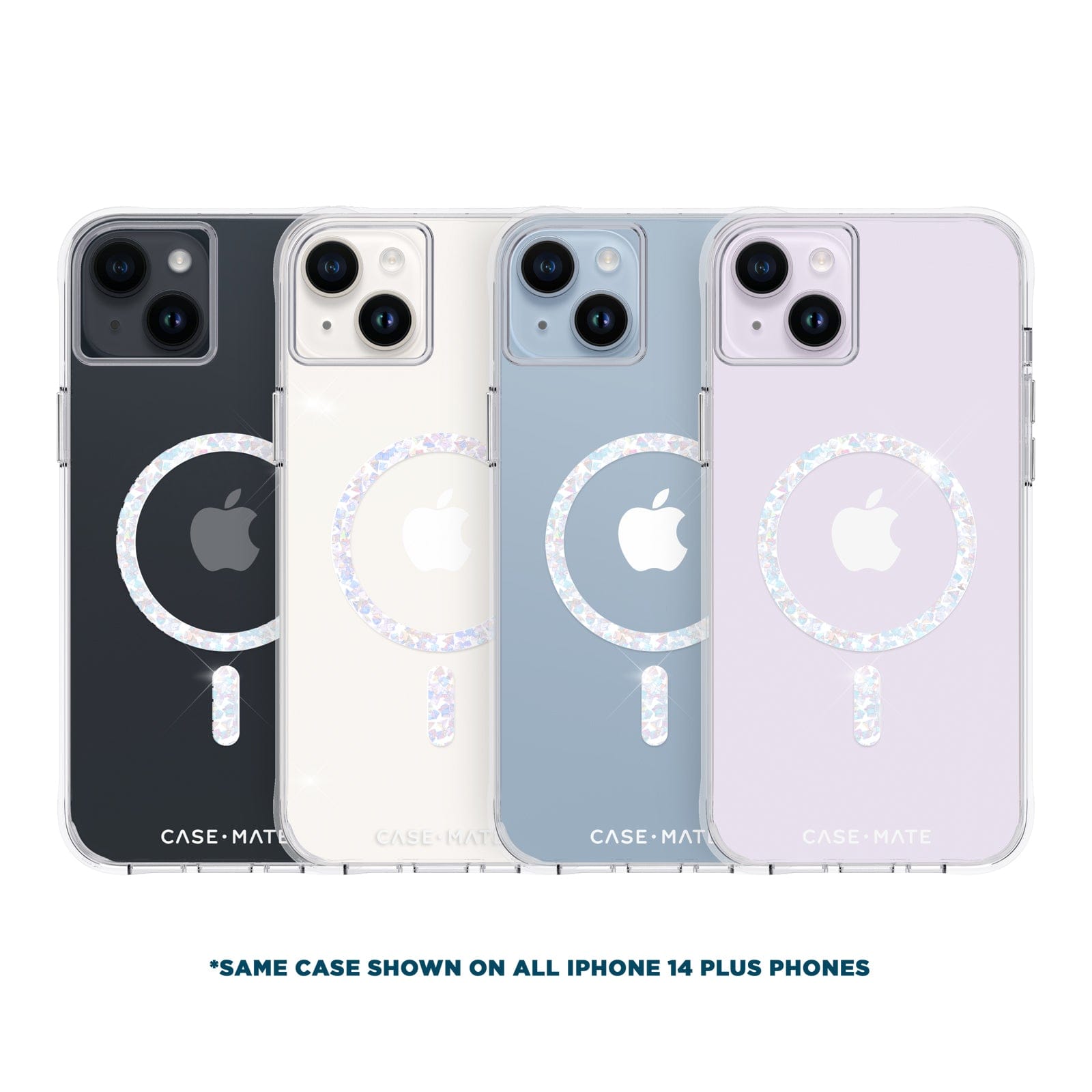 CASE-MATE Phone Cases Clear Twinkle Diamond coque iPhone 14 Plus MagSafe transparente
