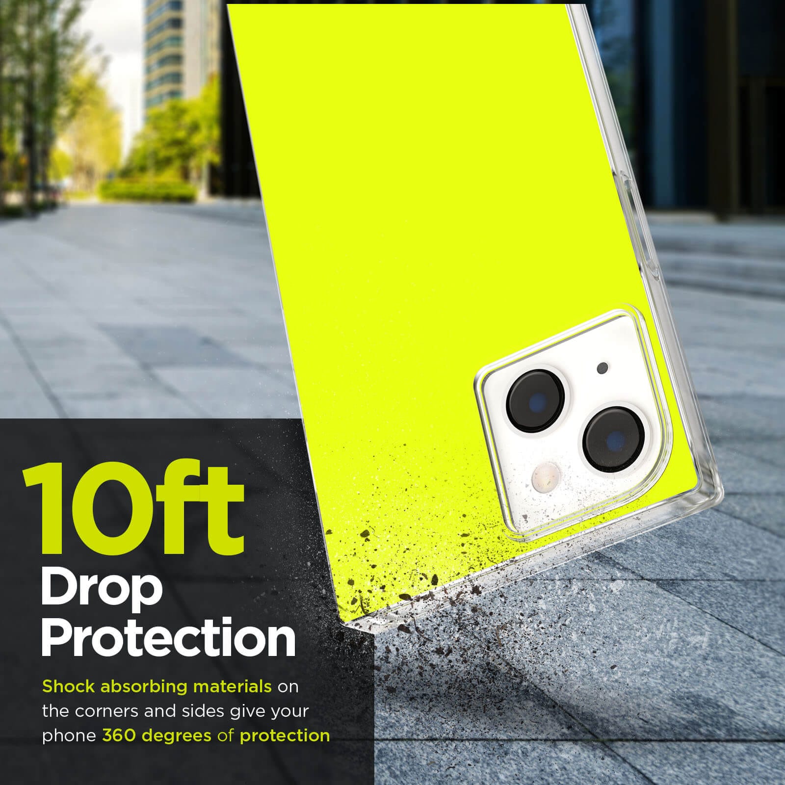 CASE-MATE BLOX Neon Lemon coque iPhone 14 Plus jaune MagSafe