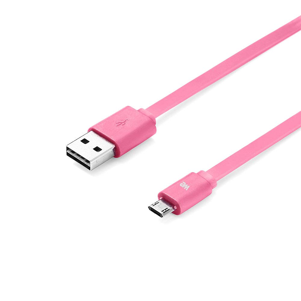 WE Cables câble Micro USB plat réversible 1 m bleu charge rapide