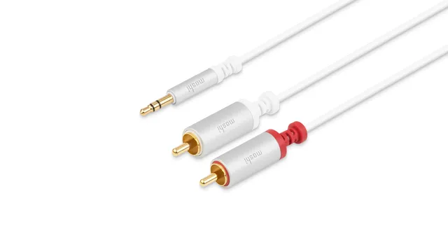 Moshi Cables and Adapters câble stéréo 3,5 mm vers RCA 1,8 m blanc
