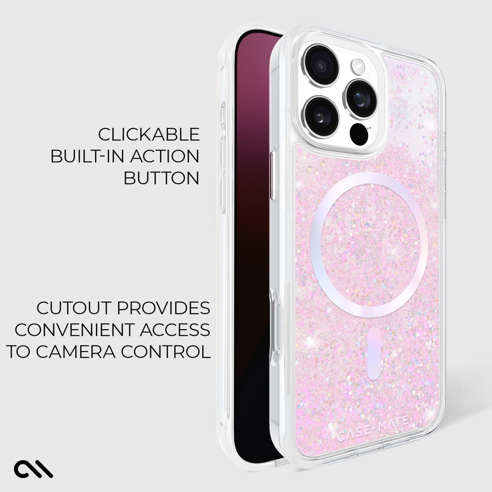 CASE-MATE Waterfall Soap Bubble® MagSafe iPhone 16 Pro Max coque irisée
